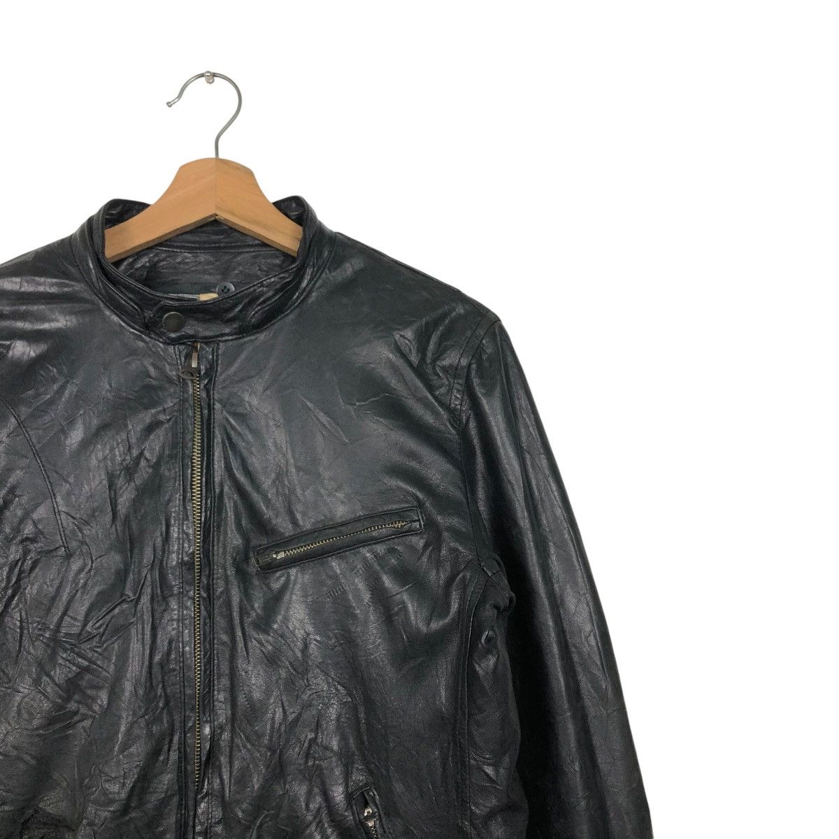 Japanese Brand 🔥VINTAGE BIKER LEATHER JACKET TAKEO KUKICHI ISSEY MIYAKE Size US M / EU 48-50 / 2 - 8 Thumbnail