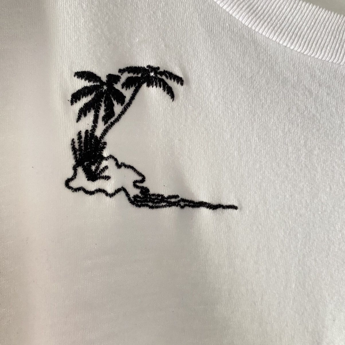 CABANE de ZUCCa CABANE de ZUCCA White Tee with Black Logo Embroidery Size US M / EU 48-50 / 2 - 8 Thumbnail
