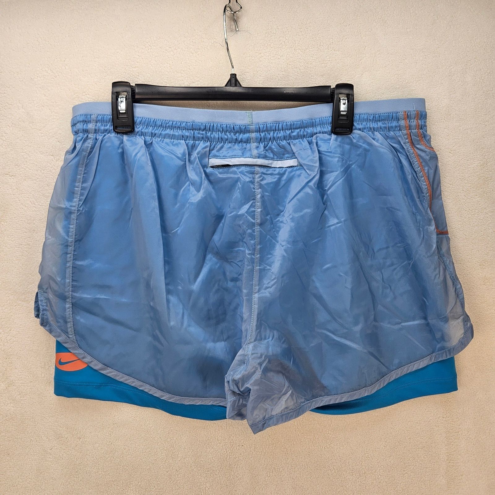 Nike NIKE WOMEN'S XL 2 PIECE SHORT/LEGGING BLUE ELASTIC STRINGS Size 35" - 4 Thumbnail