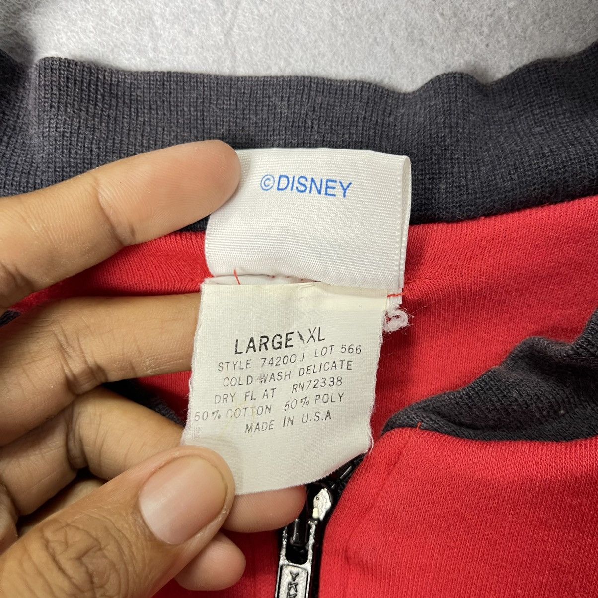 Disney Vintage 90s Disney Mickey Minnie Polka Dot Jacket USA Size US L / EU 52-54 / 3 - 10 Thumbnail