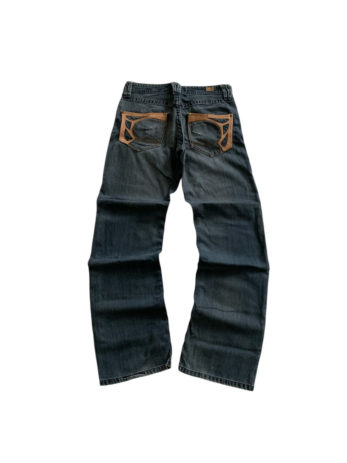 Nicole Club NCFM Nicole Club For Men Leather Pocket Bootcut Jeans Size US 30 / EU 46 - 9 Thumbnail