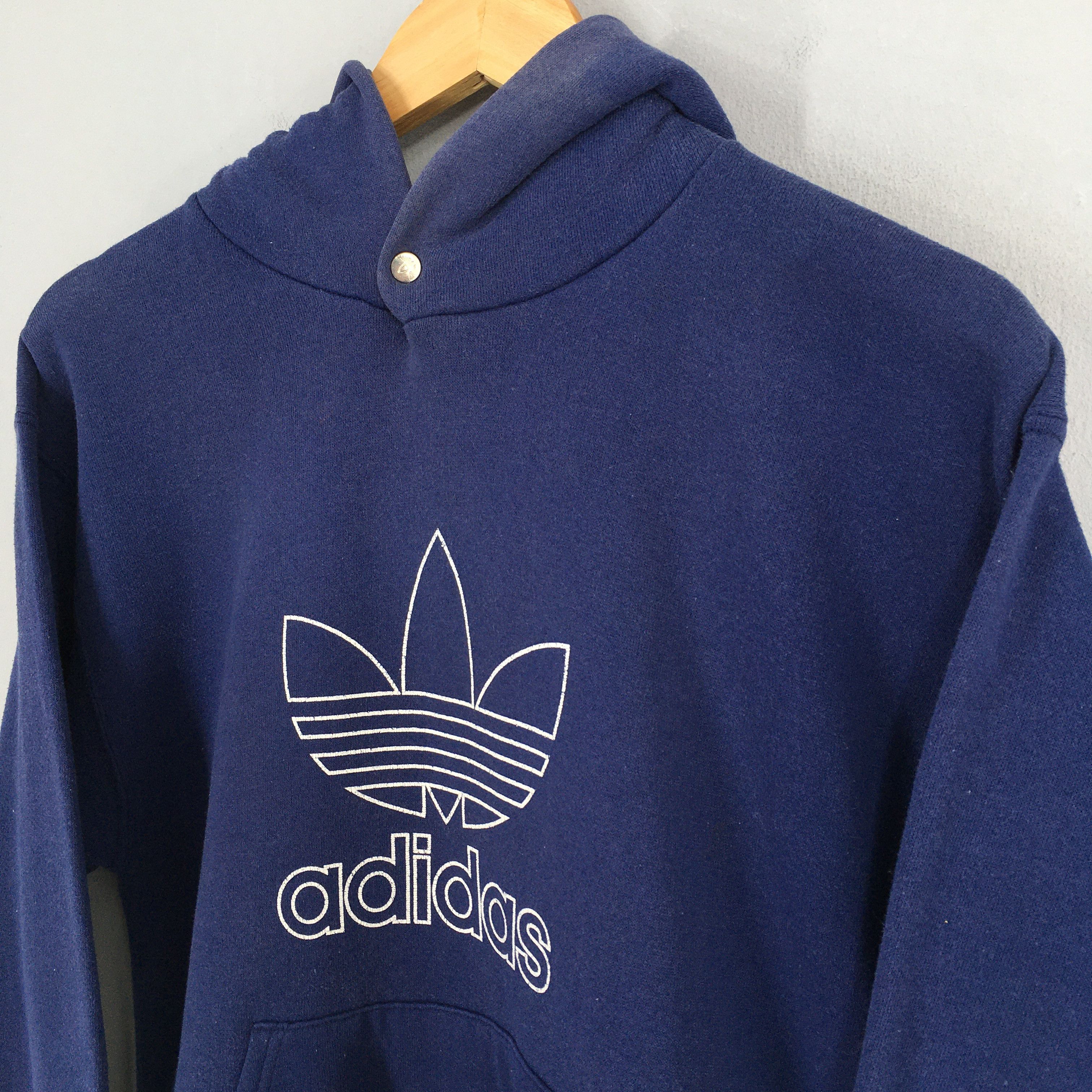 Adidas × Vintage Vintage 90s Adidas Trefoil Ladies Hoodie Sweater Small Size US S / EU 44-46 / 1 - 3 Thumbnail