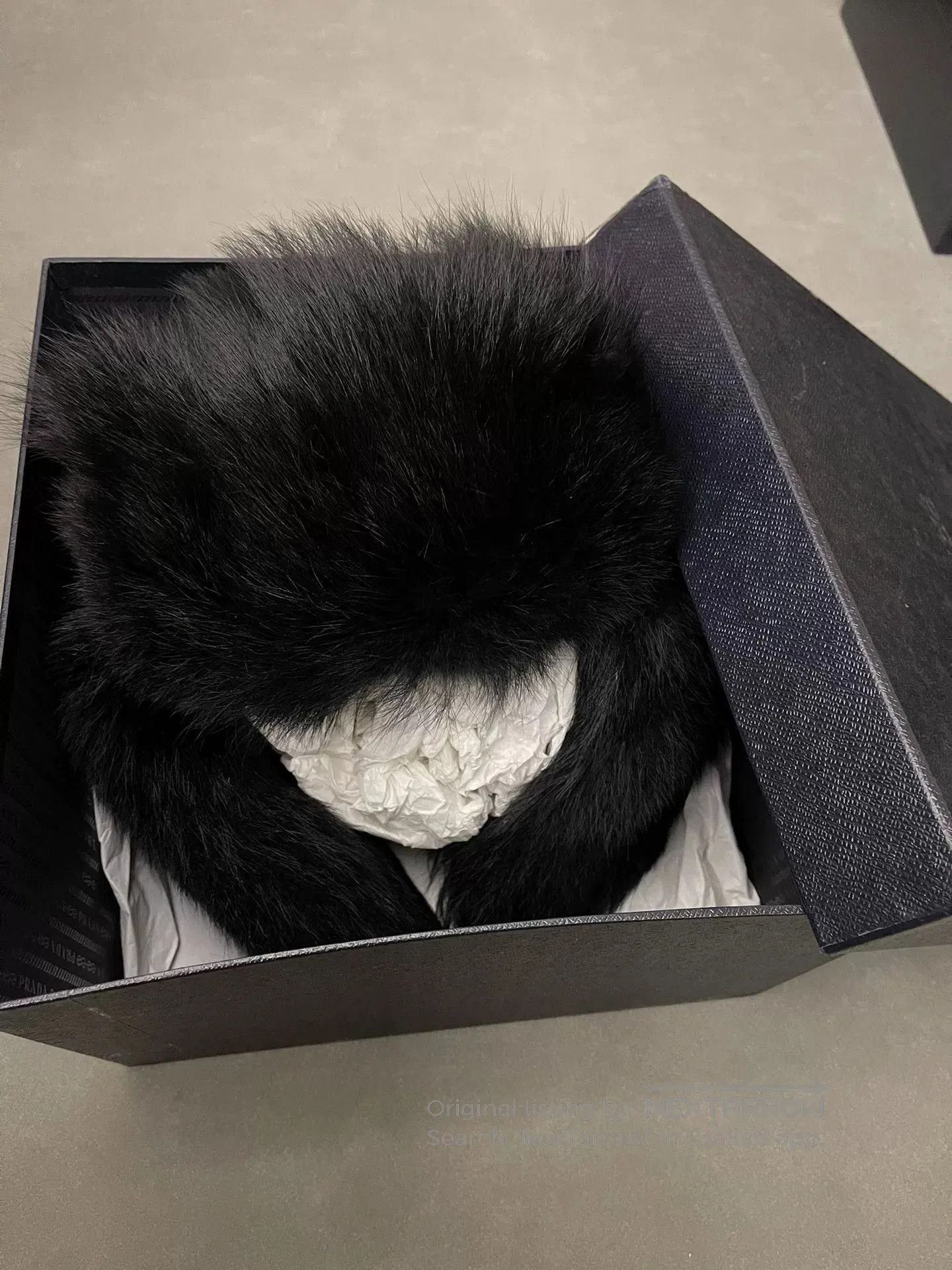Prada prada black wool aviator hat. Size ONE SIZE - 2 Thumbnail