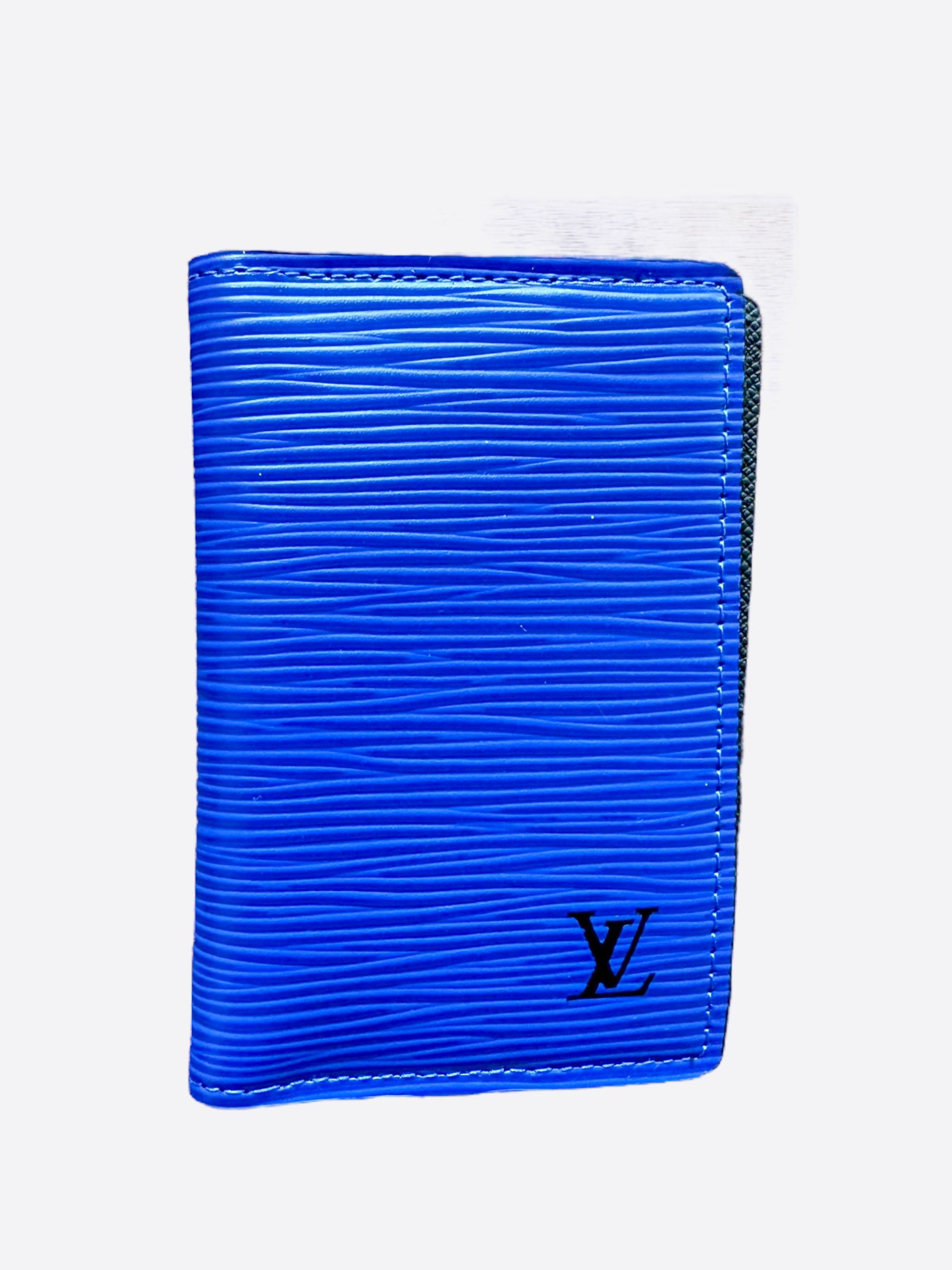 Louis Vuitton Louis Vuitton Blue EPI Monogram Eclipse Pocket Organizer ...