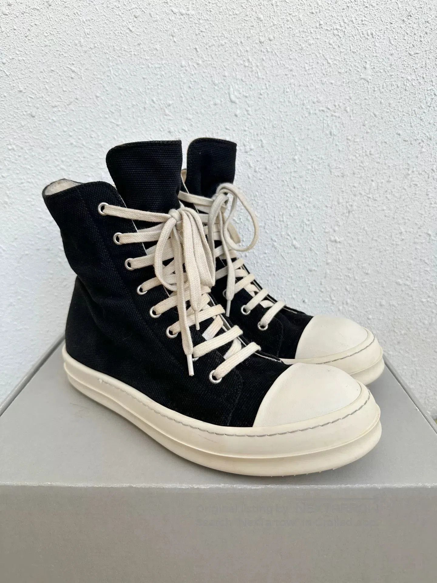 Rick Owens Drkshdw Rick Owens DRKSHDW Canvas Sneakers. Size US 8 / EU 41 - 3 Thumbnail