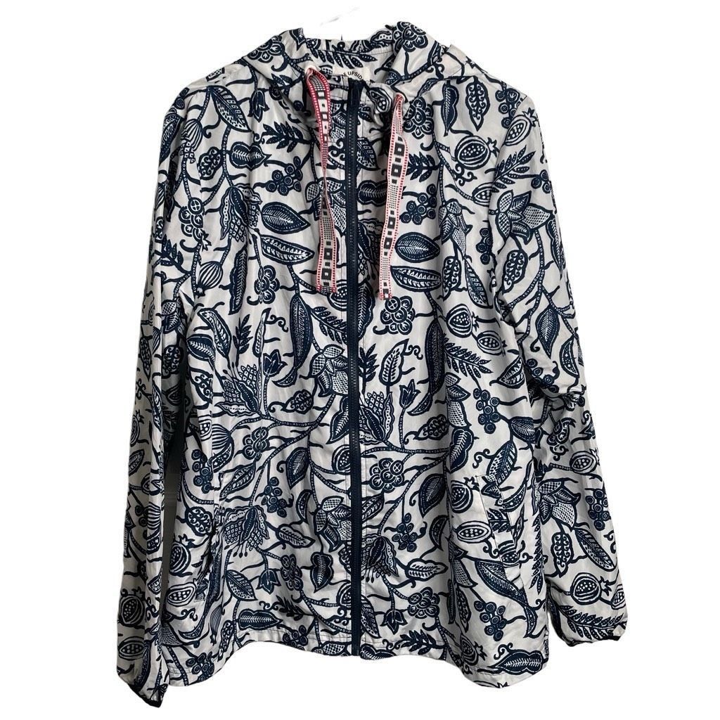 The Upside The Upside Womens Jacket 8 Blue Floral Batik Serena Anorak H Size M / US 6-8 / IT 42-44 - 1 Thumbnail