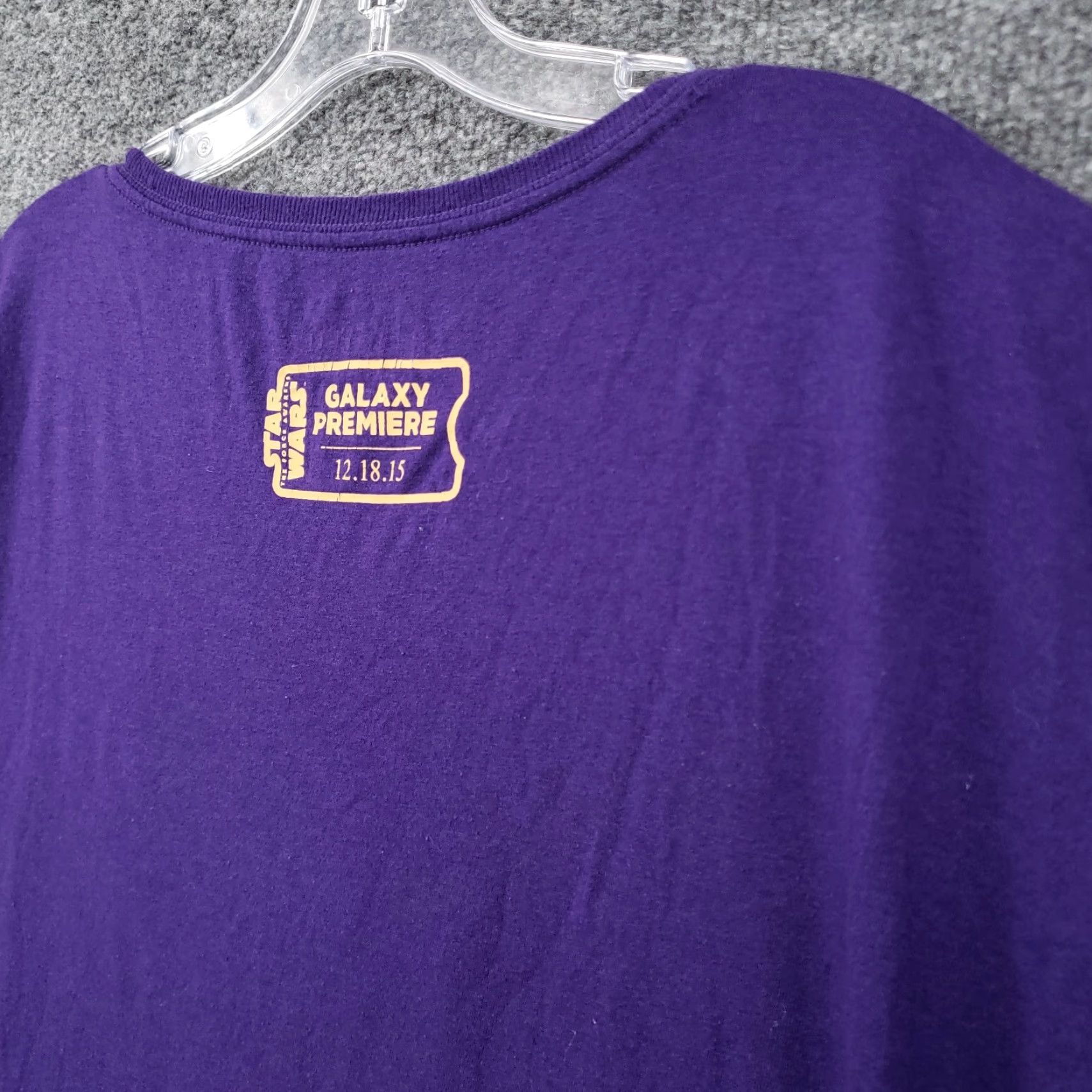 Star Wars Star Wars T-Shirt Womens L Purple Premiere The Force Awakens Short Sleeves Shirt Womens L Purple Star Wars T-Shirt Size L / US 10 / IT 46 - 6 Thumbnail