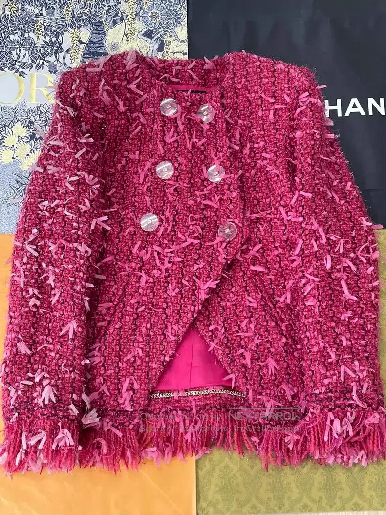 Chanel Chanel Metropolitan Series Red Tassel Jacket Size XS / US 0-2 / IT 36-38 - 1 Thumbnail