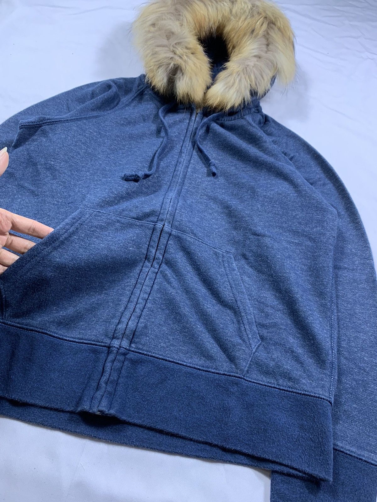 If Six Was Nine × Japanese Brand × Le Grande Bleu (L.G.B.) Japane Zip Fur Hoodie Japanese Uniqlo Size US M / EU 48-50 / 2 - 2 Thumbnail