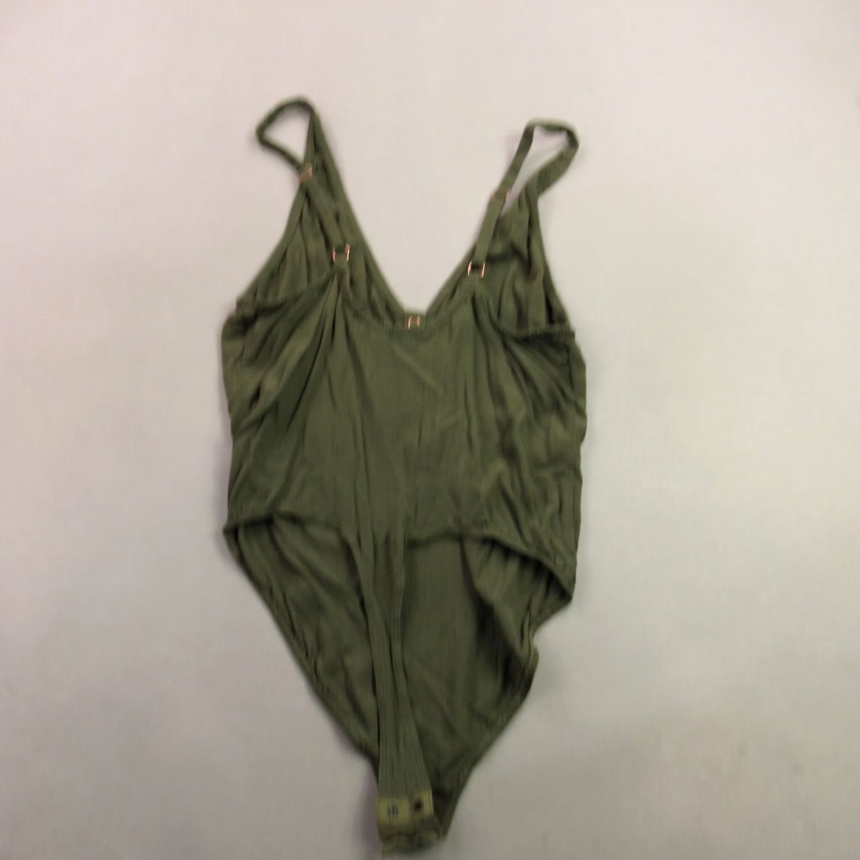 Free People Free People Swimsuit Womens Medium Sleeveless Lightweight V Neck One Piece Green Size ONE SIZE - 4 Thumbnail