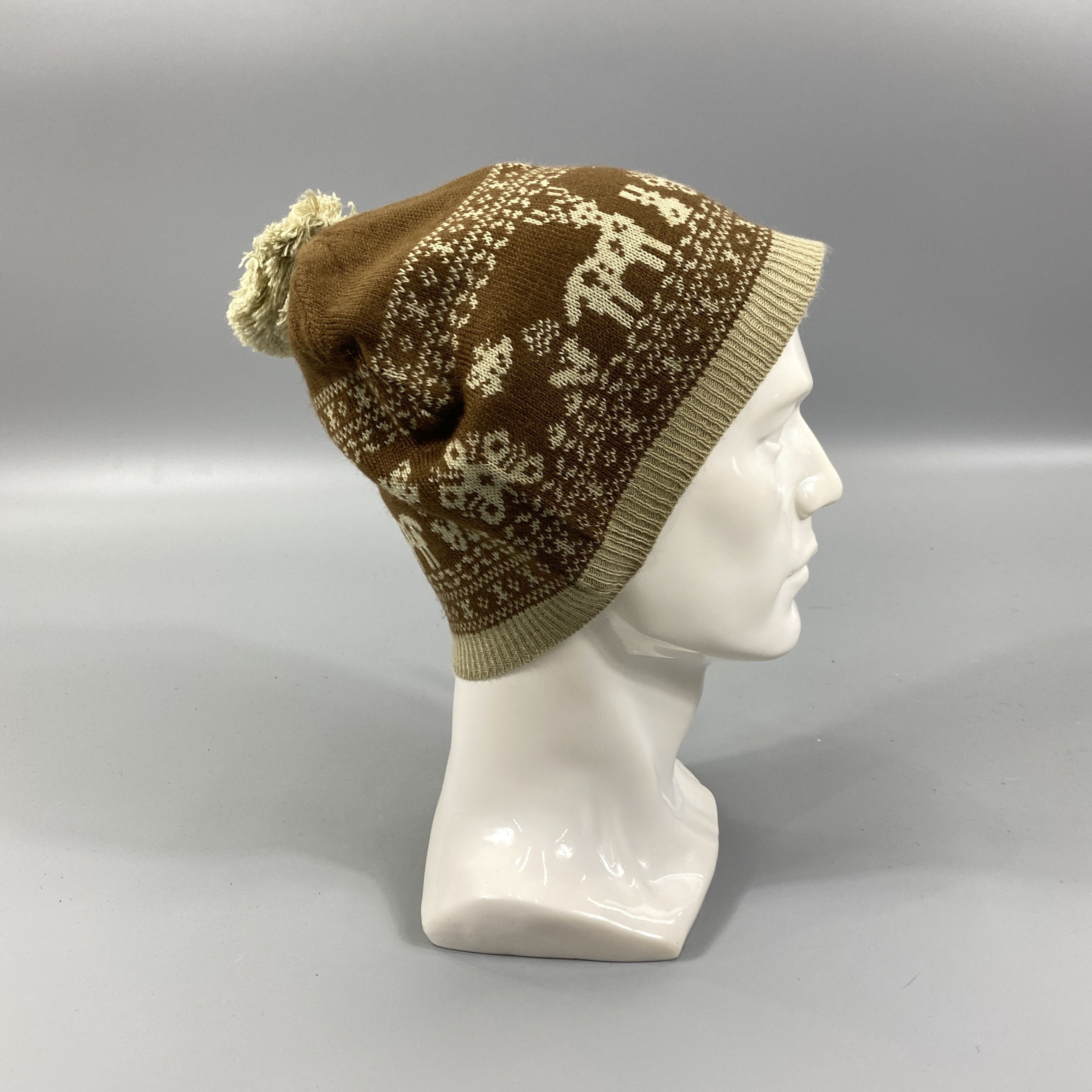 Japanese Brand Deer Winter Snow Cap Beanie Hat -BN1146 Size ONE SIZE - 2 Thumbnail