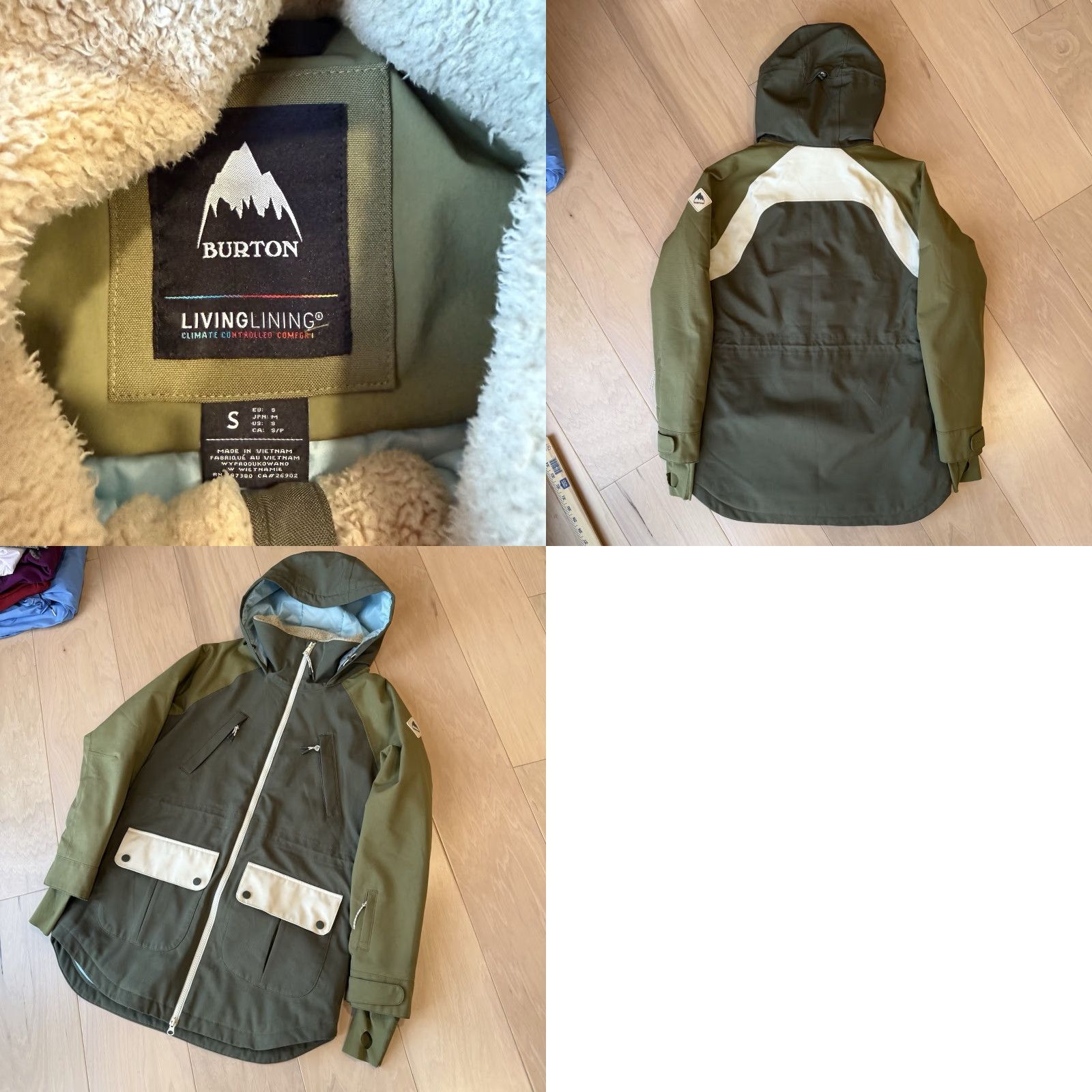 Burton Burton Prowess Snowboard Jacket Women's S Green Full Zip Insulated Outerwear Size S / US 4 / IT 40 - 8 Thumbnail