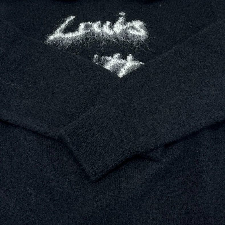 Louis Vuitton Louis Vuitton 25 black logo intarsia wool crewneck long-sl Size US L / EU 52-54 / 3 - 5 Thumbnail