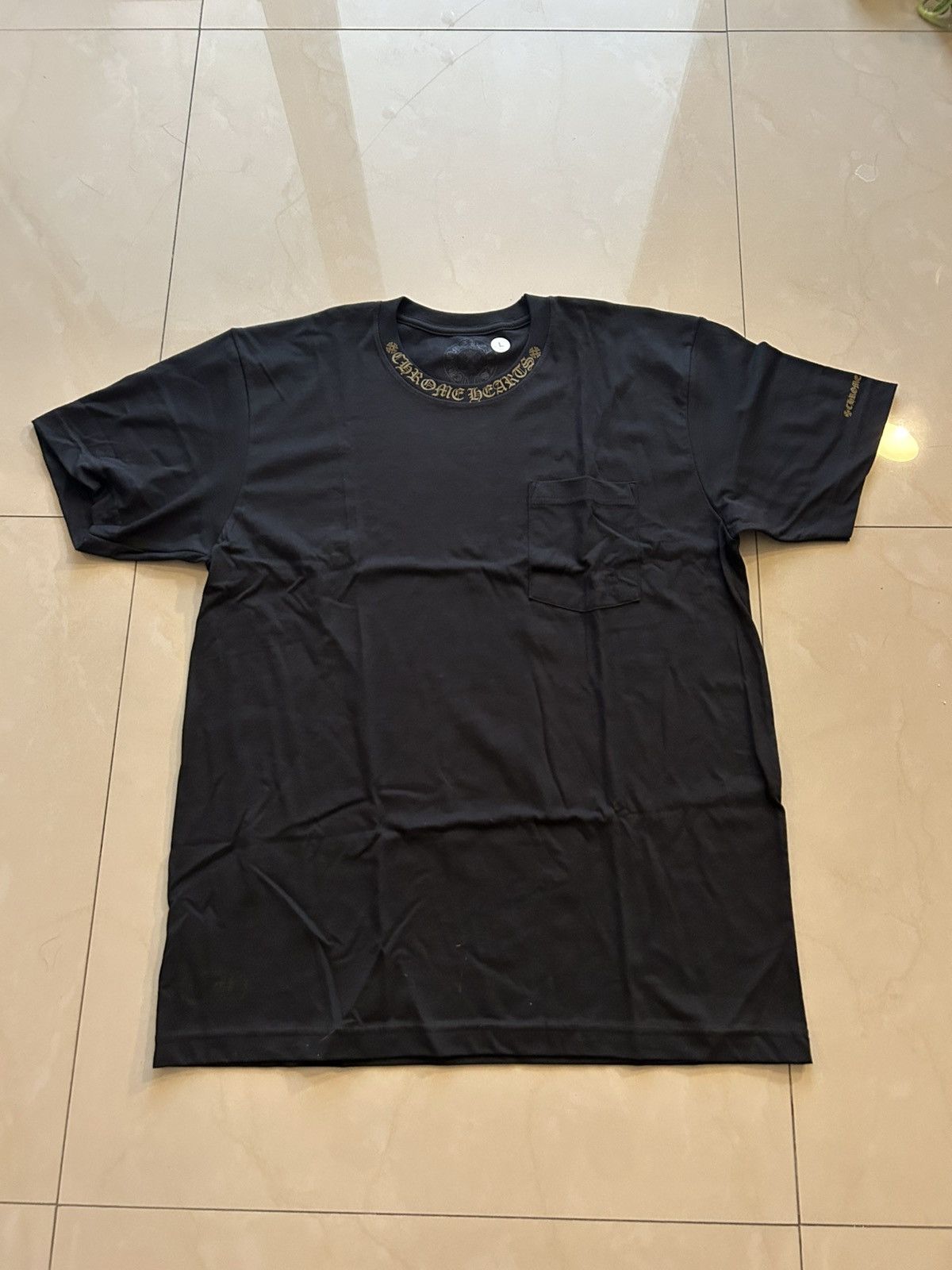 Chrome Hearts Chrome Hearts Olive Neck Logo Tee Size US L / EU 52-54 / 3 - 1 Thumbnail