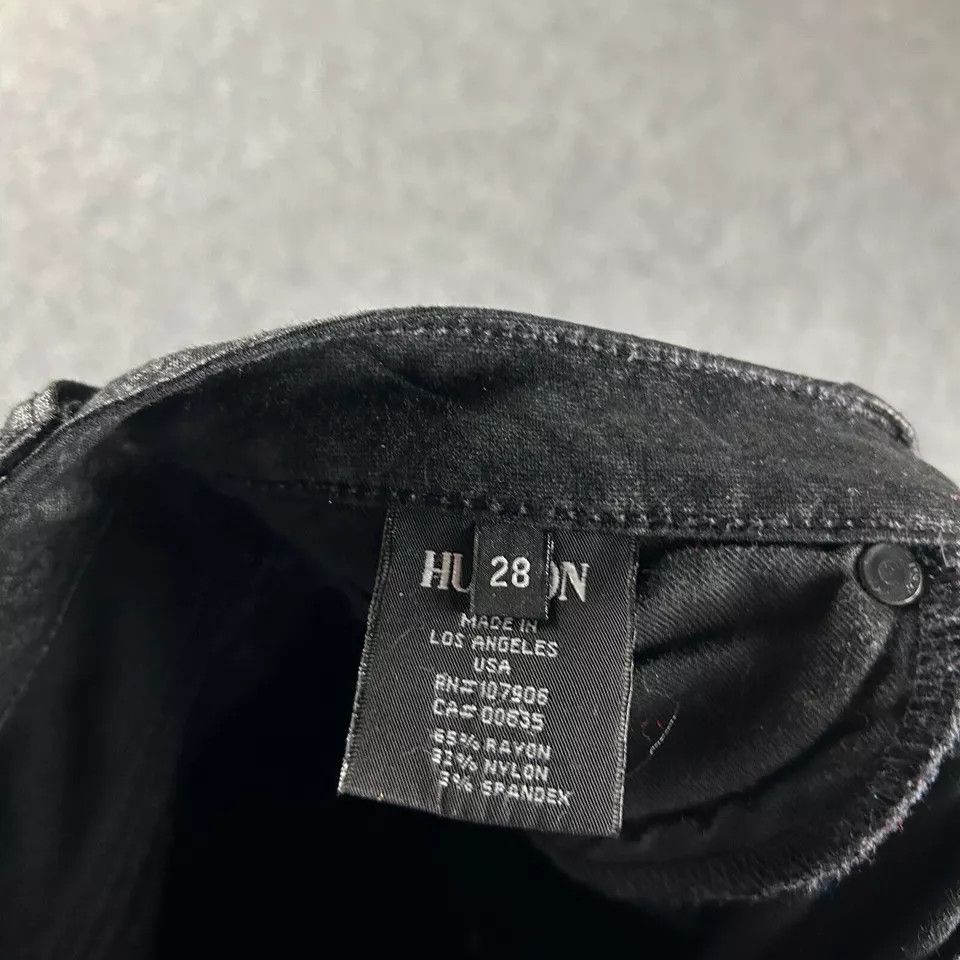 Hudson Hudson Jeans Womens 28 Black Mid Rise Nico Super Skinny Size 28" / US 6 / IT 42 - 8 Thumbnail