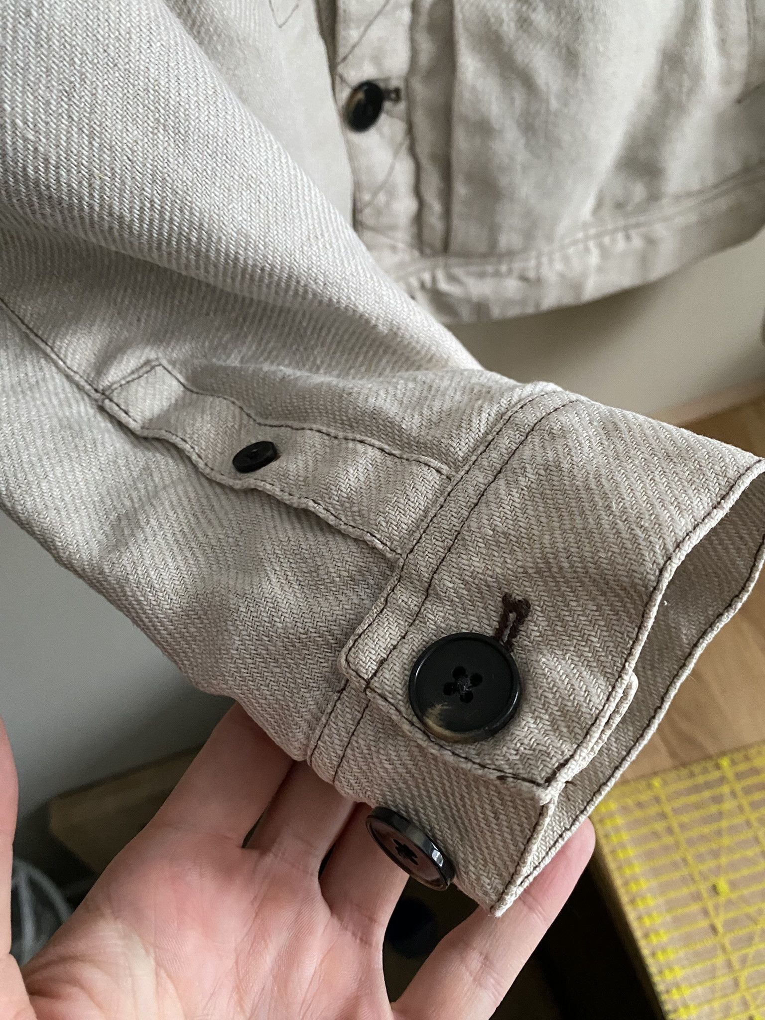 Other 100% Linen Jacket - Ecru/Beige Size US L / EU 52-54 / 3 - 13 Thumbnail
