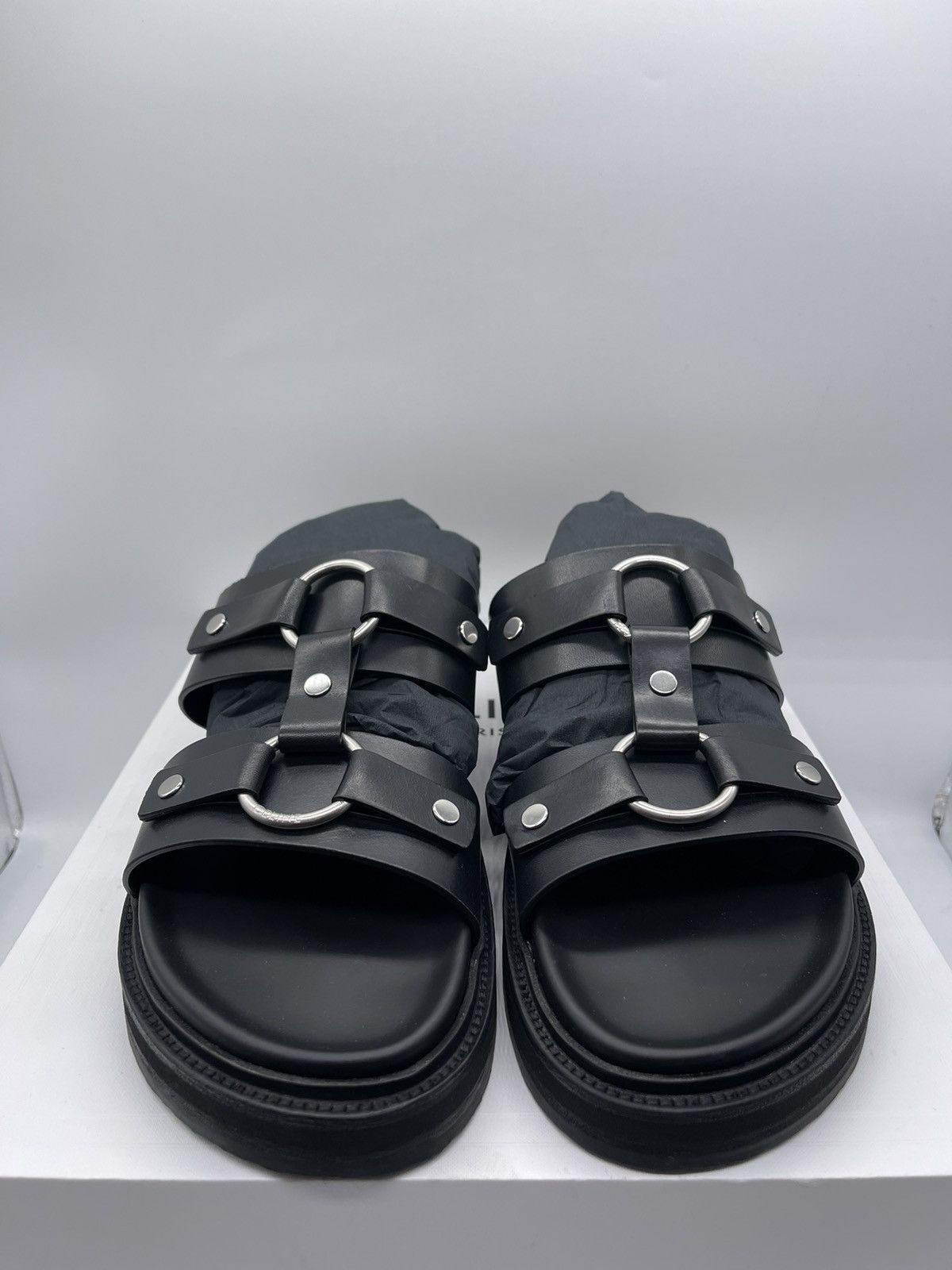 Celine Celine Tippi Leather Sandals Size 45 Size US 12 / EU 45 - 3 Thumbnail
