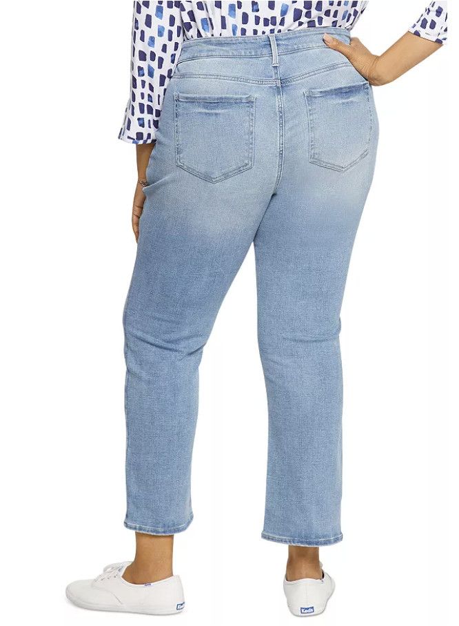 NYDJ NYDJ Marilyn High Rise Straight Ankle Jeans Easley ( 20W ) Size 42" / US 20 - 2 Thumbnail