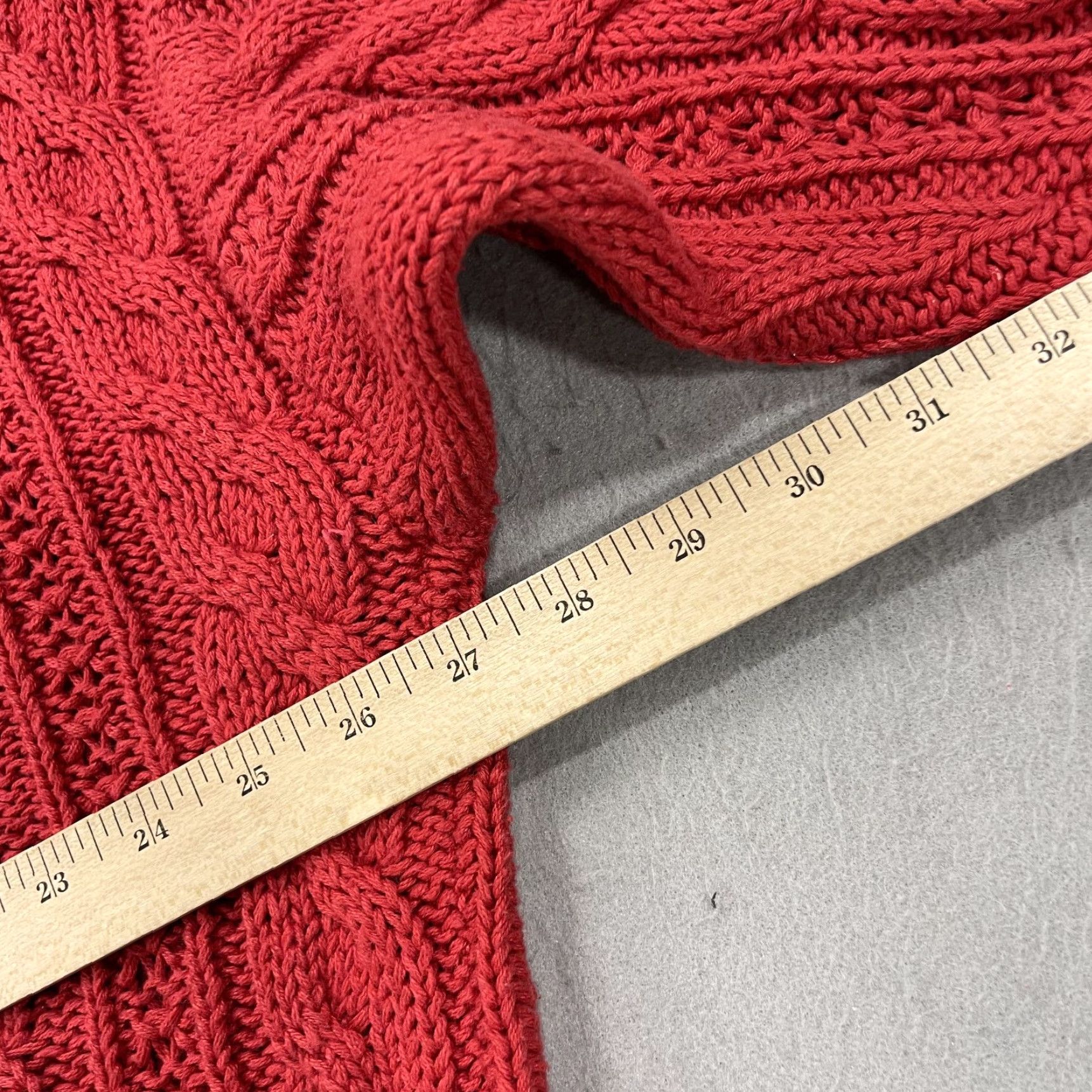 American Eagle Outfitters VINTAGE American Eagle Sweater Mens XL Red Cable Fisherman Grandpa Knit 90s Size US XL / EU 56 / 4 - 7 Thumbnail