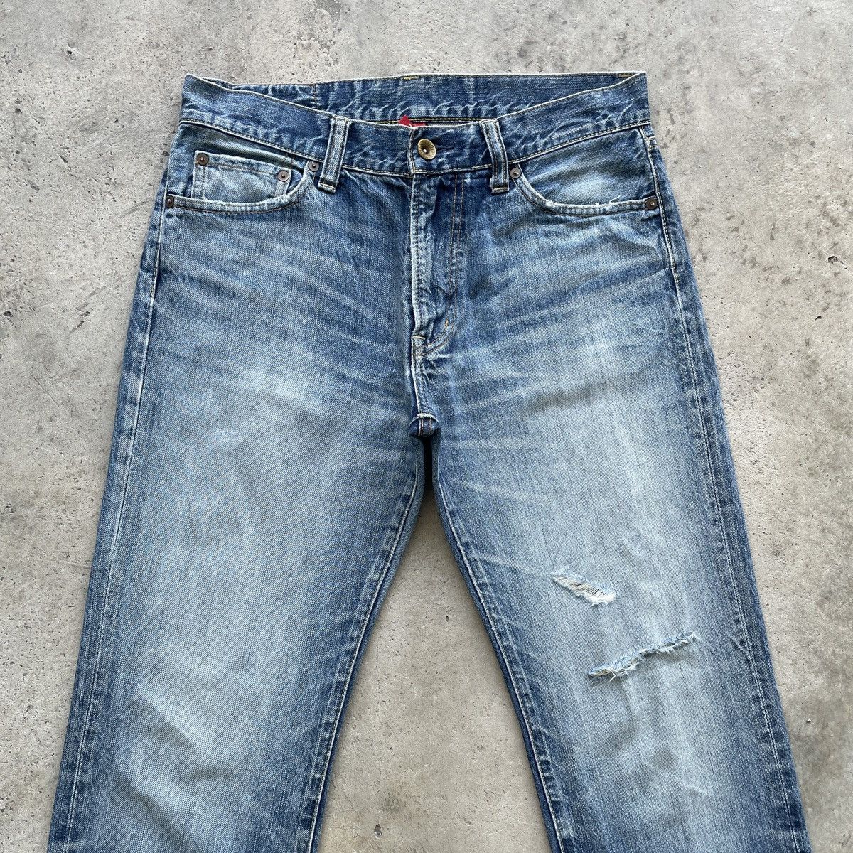 Japanese Brand W32💥 Vintage Distressed Japanese Jeans Faded Denim Pants Size US 32 / EU 48 - 3 Thumbnail