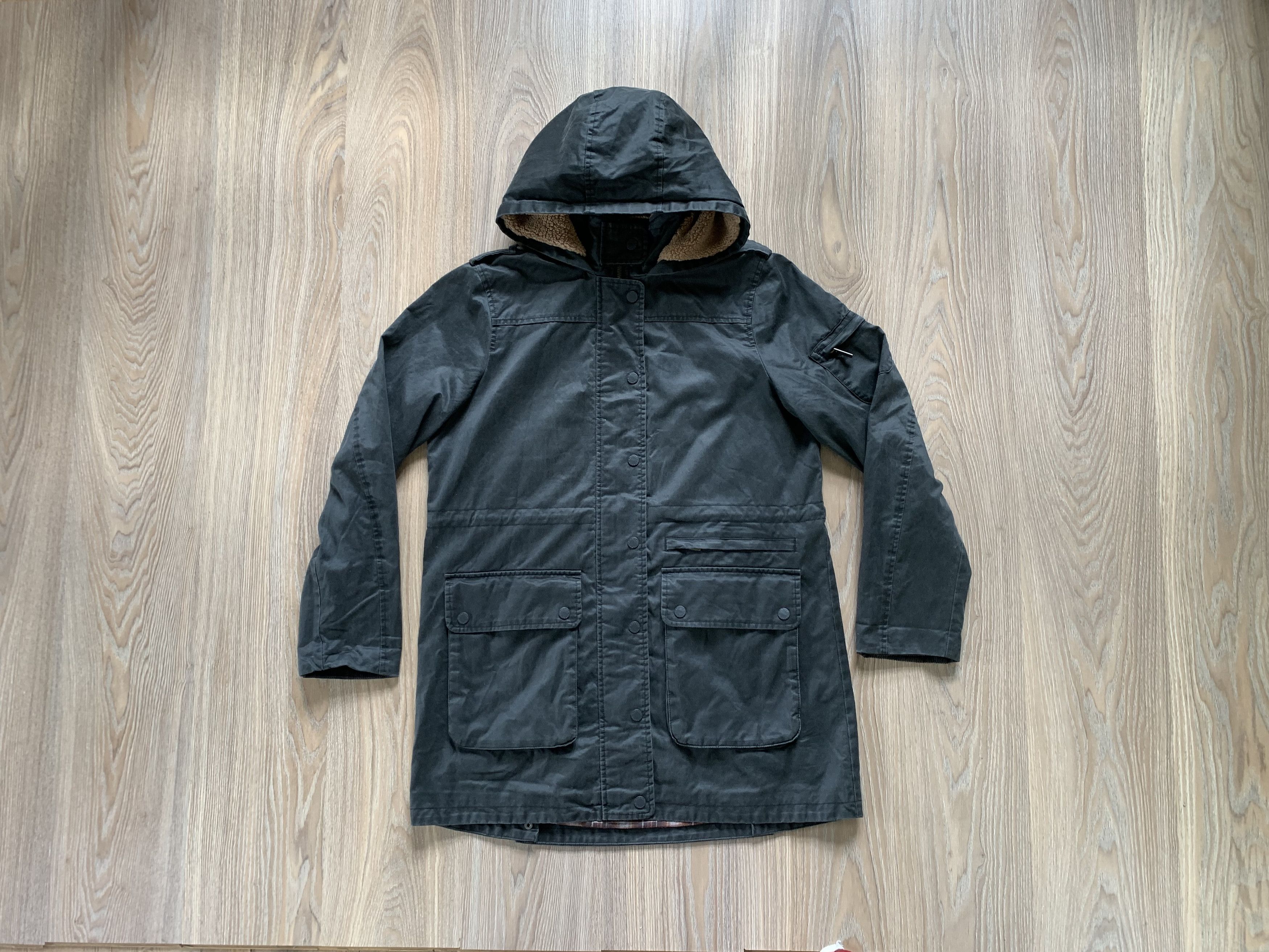 Fat Face Vintage Wax Hood Coat