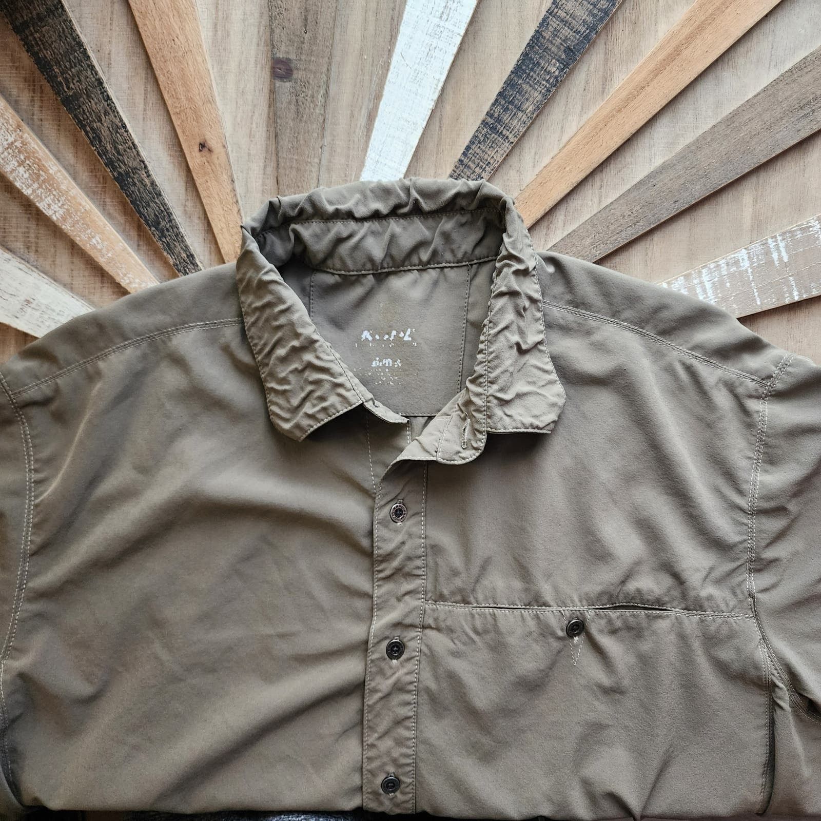Kuhl Kuhl Men's L Olive Green Hiking Shirt Ruffled Collar Size US L / EU 52-54 / 3 - 1 Thumbnail