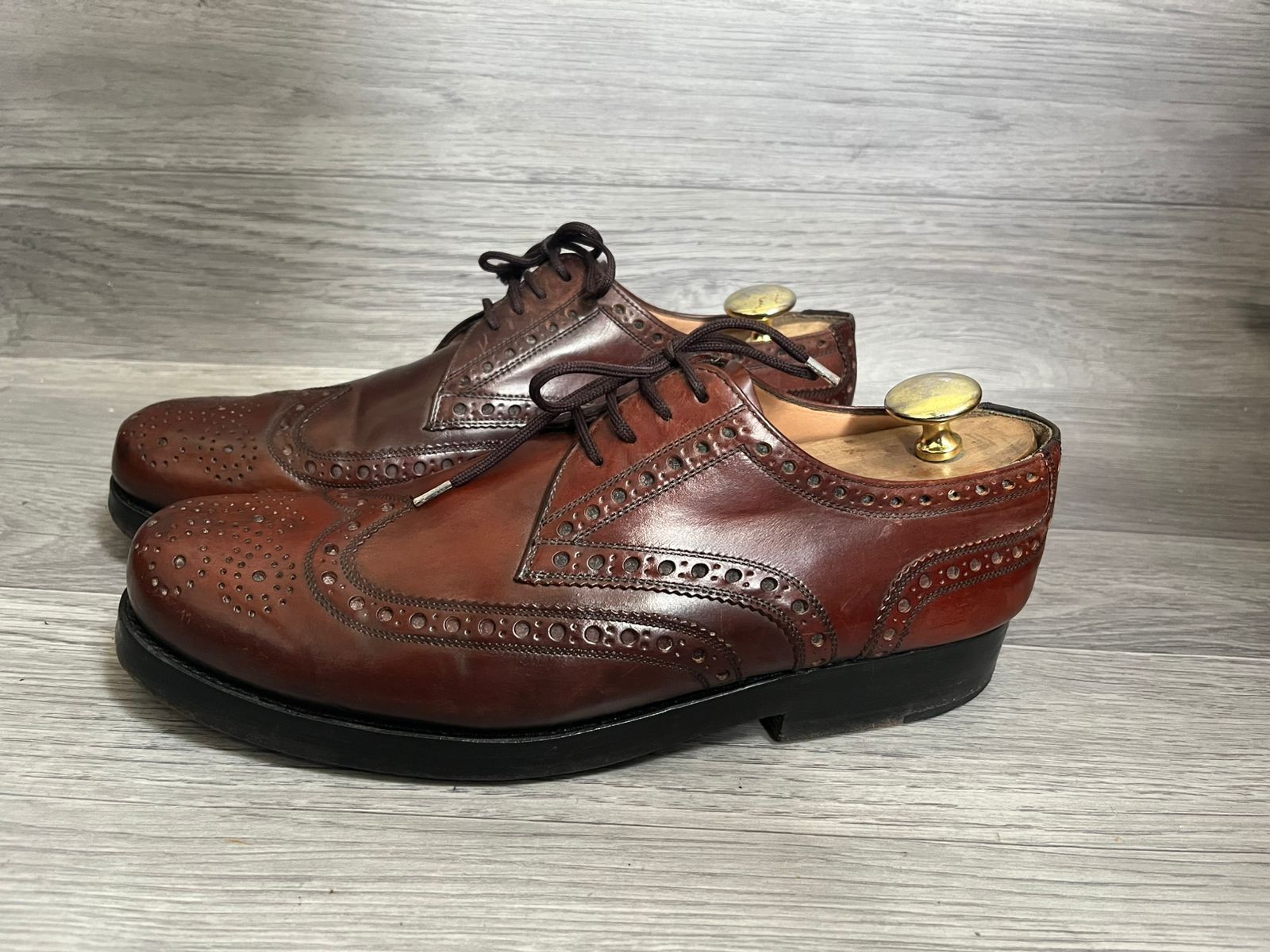 Heinrich Dinkelacker Heinrich Dinkelacker Shell Cordovan Brogues Sz 9 UK Size US 10 / EU 43 - 3 Thumbnail
