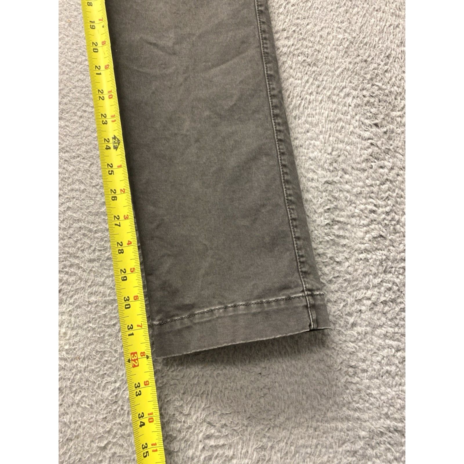 Gap GAP Pants Men Slim Chino 30x32 Gray Stretch Straight Leg Casual Workwear 5-Pocket City Preppy Modern Mens Size US 30 / EU 46 - 5 Thumbnail