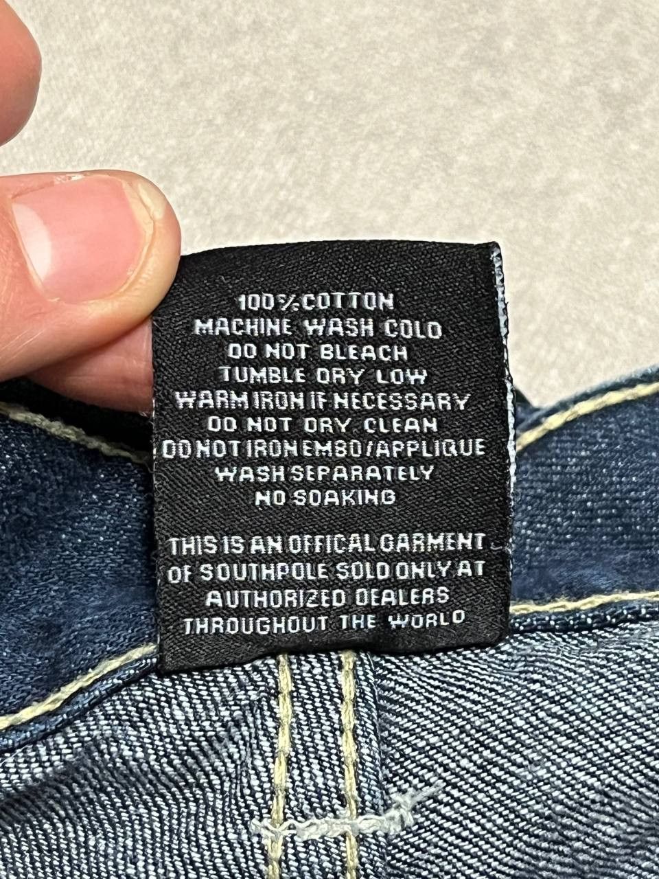 Southpole Vintage Work Southpole Blue Men`s Logo Print Jeans Denim Size US 30 / EU 46 - 15 Thumbnail
