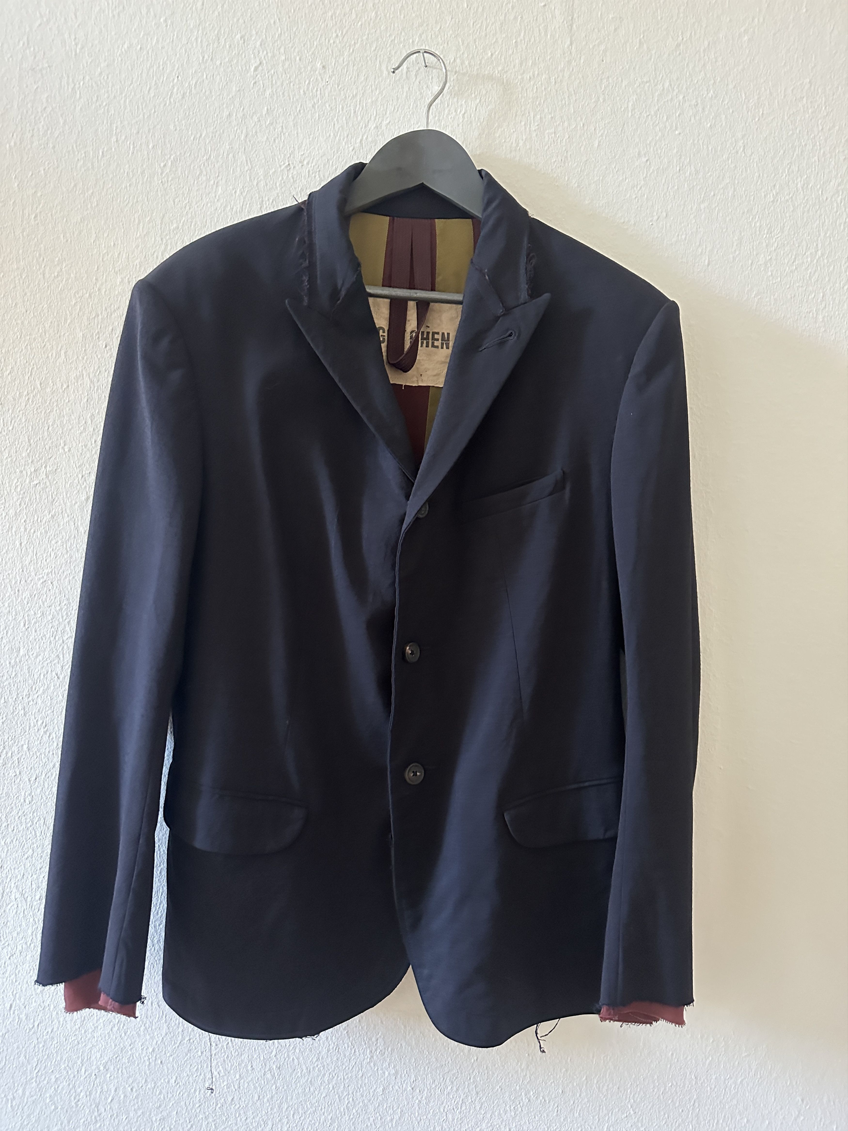 Ziggy Chen ZIGGY CHEN - SIZE 48 - DEEP BLUE BLAZER Size 48R - 4 Thumbnail