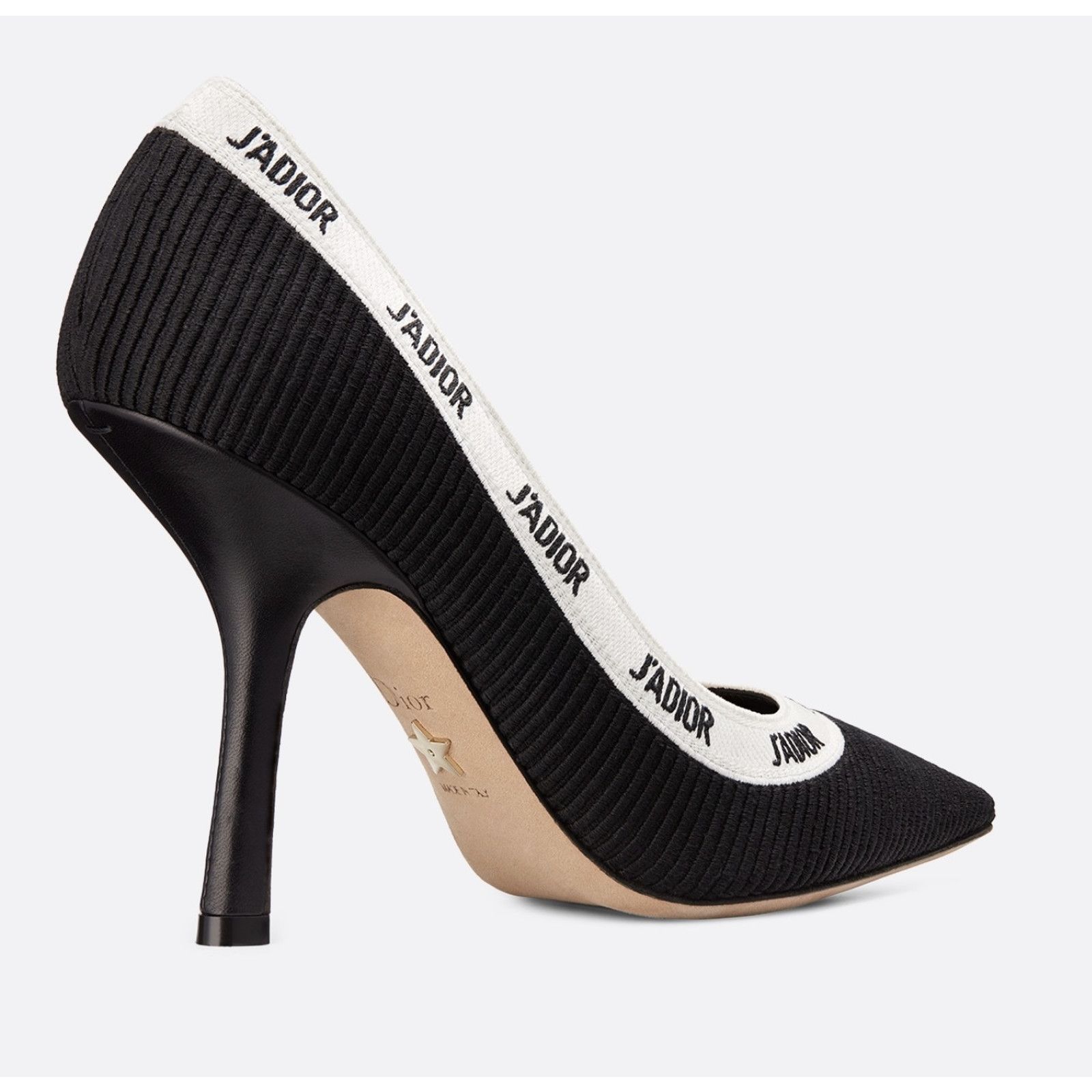 Dior Dior J'adior Jadior Black White Ribbon Logo Embroidered Size US 6 / IT 36 - 12 Thumbnail