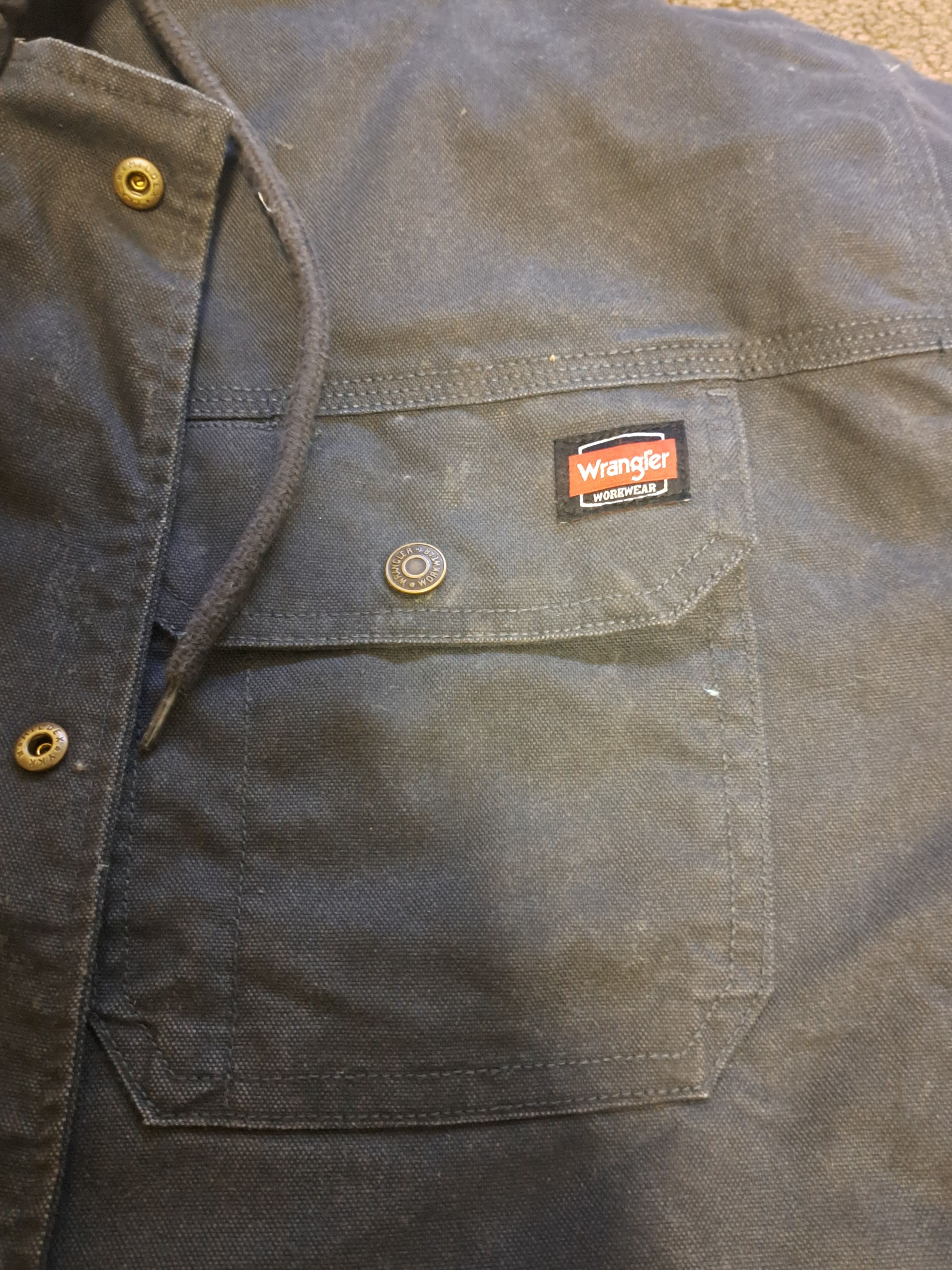 Wrangler XXXL Wrangler Workwear Faux Sherpa-Lined Duck Jacket Size US XXL / EU 58 / 5 - 4 Thumbnail