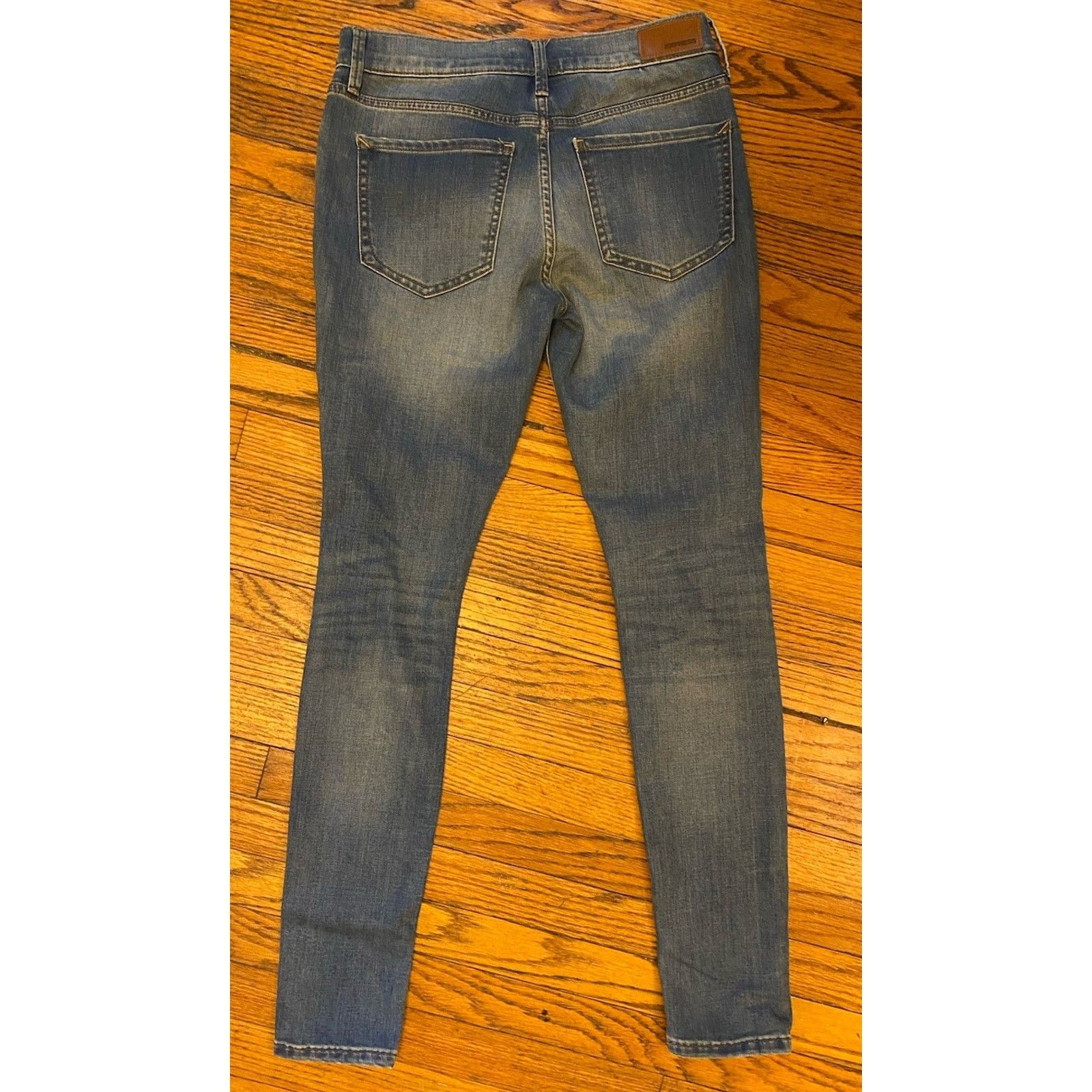 Express NWT Express Denim Stretch Leggings Pants Women’s 4 Mid Rise Size 27" / US 4 / IT 40 - 3 Thumbnail