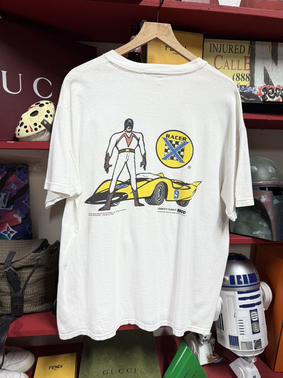 Vintage Vintage 90’s Speed Racer T-Shirt Vtg Cartoon Tee XLarge Size US XL / EU 56 / 4 - 1 Thumbnail