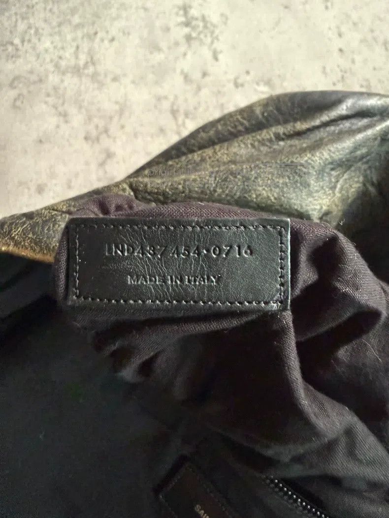 Saint Laurent Paris Saint Laurent Paris 16AW Black Washed Worn Cowhide Backpac Size ONE SIZE - 9 Thumbnail