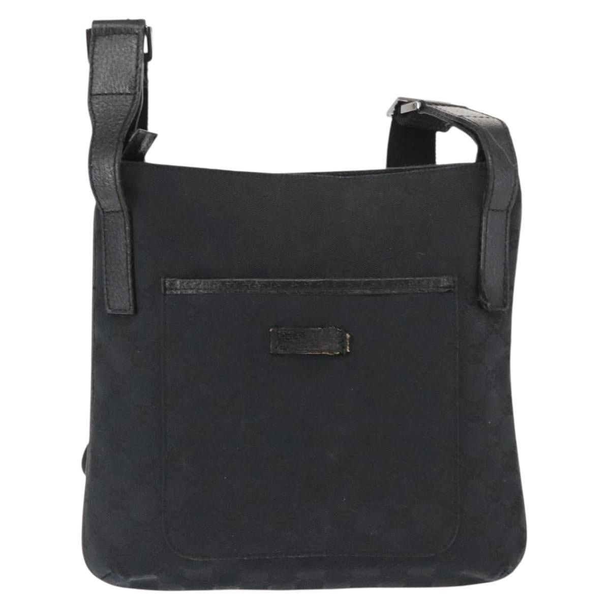 Gucci GUCCI GG Canvas Shoulder Bag Black Silver Size ONE SIZE - 2 Thumbnail