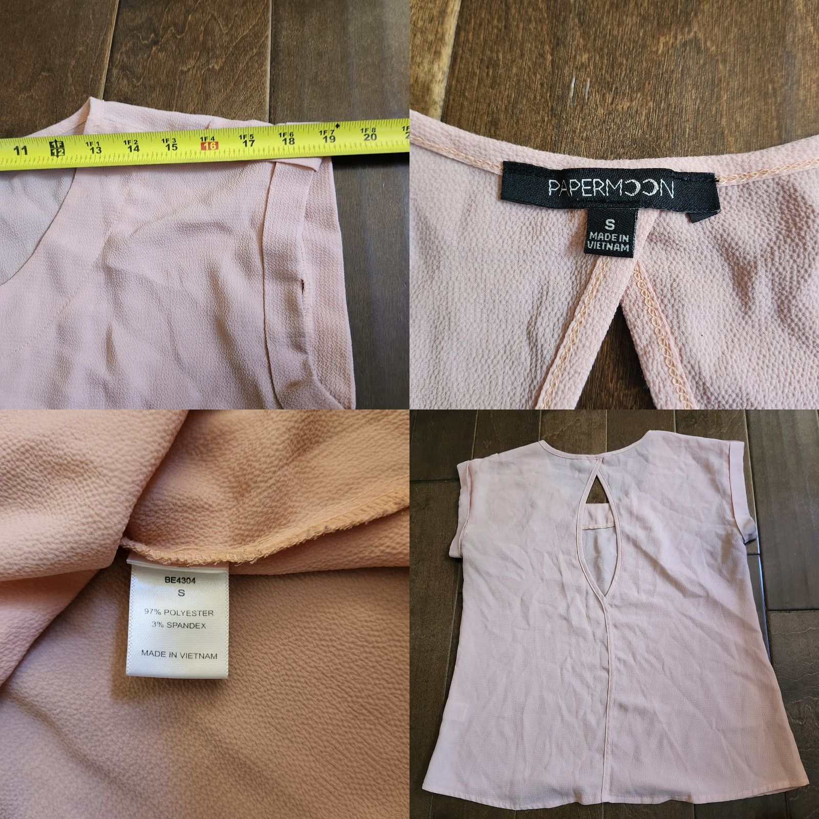 Vintage Papermoon Women's Pink Sleeveless Blouse - Size S Blouse Sleeveless Pink Papermoon Womens S Size S / US 4 / IT 40 - 8 Thumbnail