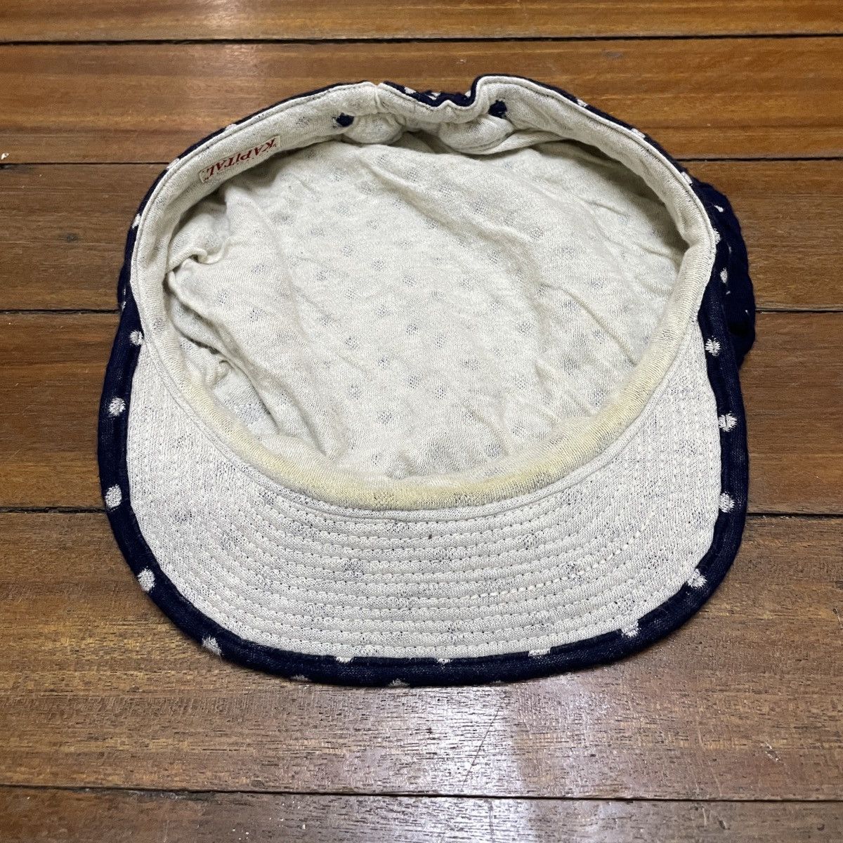 Kapital Very Rare Vintage Brand Kapital Sashiko Polka Dot Cap 2000s Size ONE SIZE - 4 Thumbnail