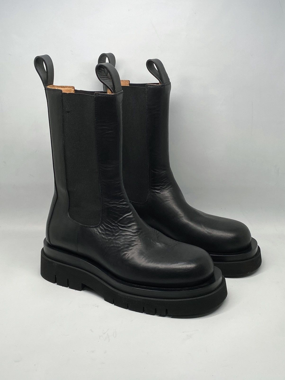 Bottega Veneta Bottega Veneta Lug Sole Leather Boots size 37.5 Size US 7.5 / IT 37.5 - 3 Thumbnail