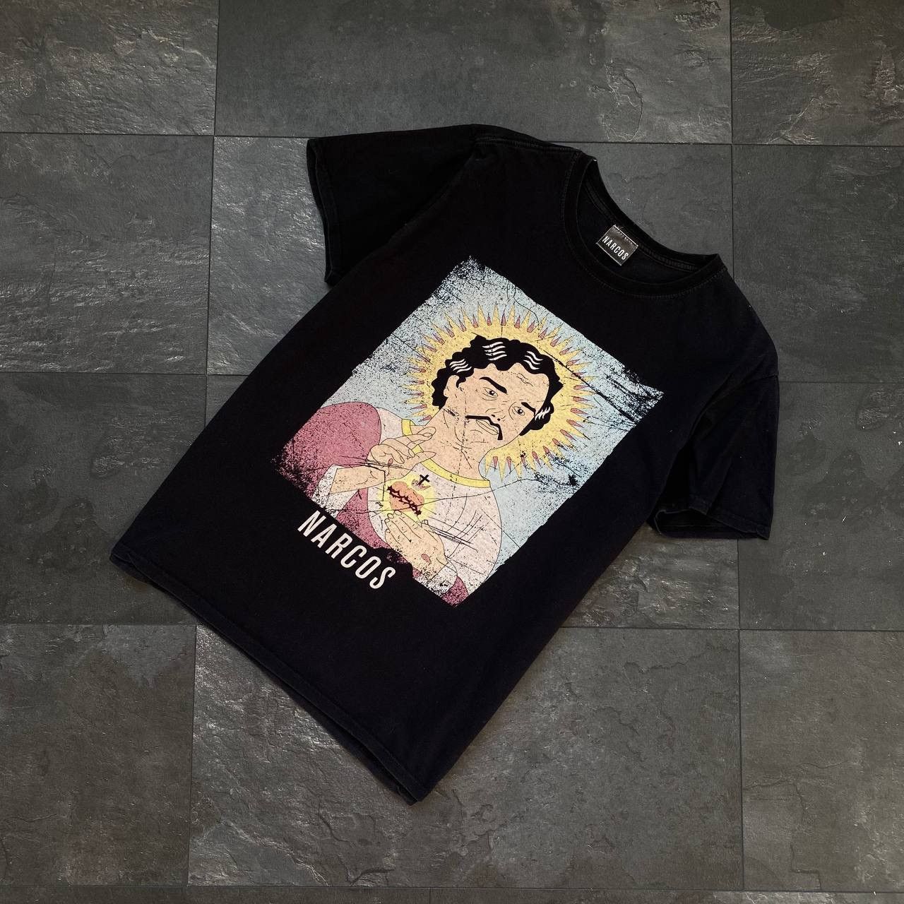 Vintage Vintage narcos big logo tee shirt Size US L / EU 52-54 / 3 - 1 Thumbnail