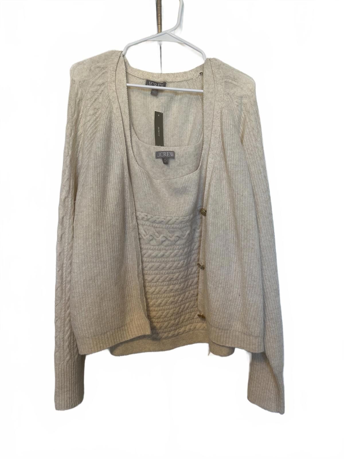 J.Crew J.Crew Cozy Cable Knit Cardigan and Top 3X Size 3XL / US 20-22 - 1 Thumbnail
