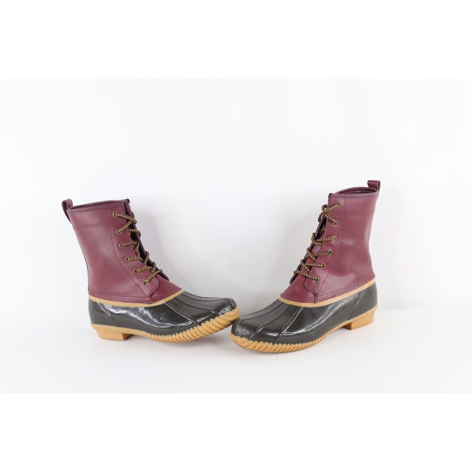 Lands' End Vintage Lands End Waterproof Leather Rubber Duck Boots Size US 10 / IT 40 - 1 Thumbnail