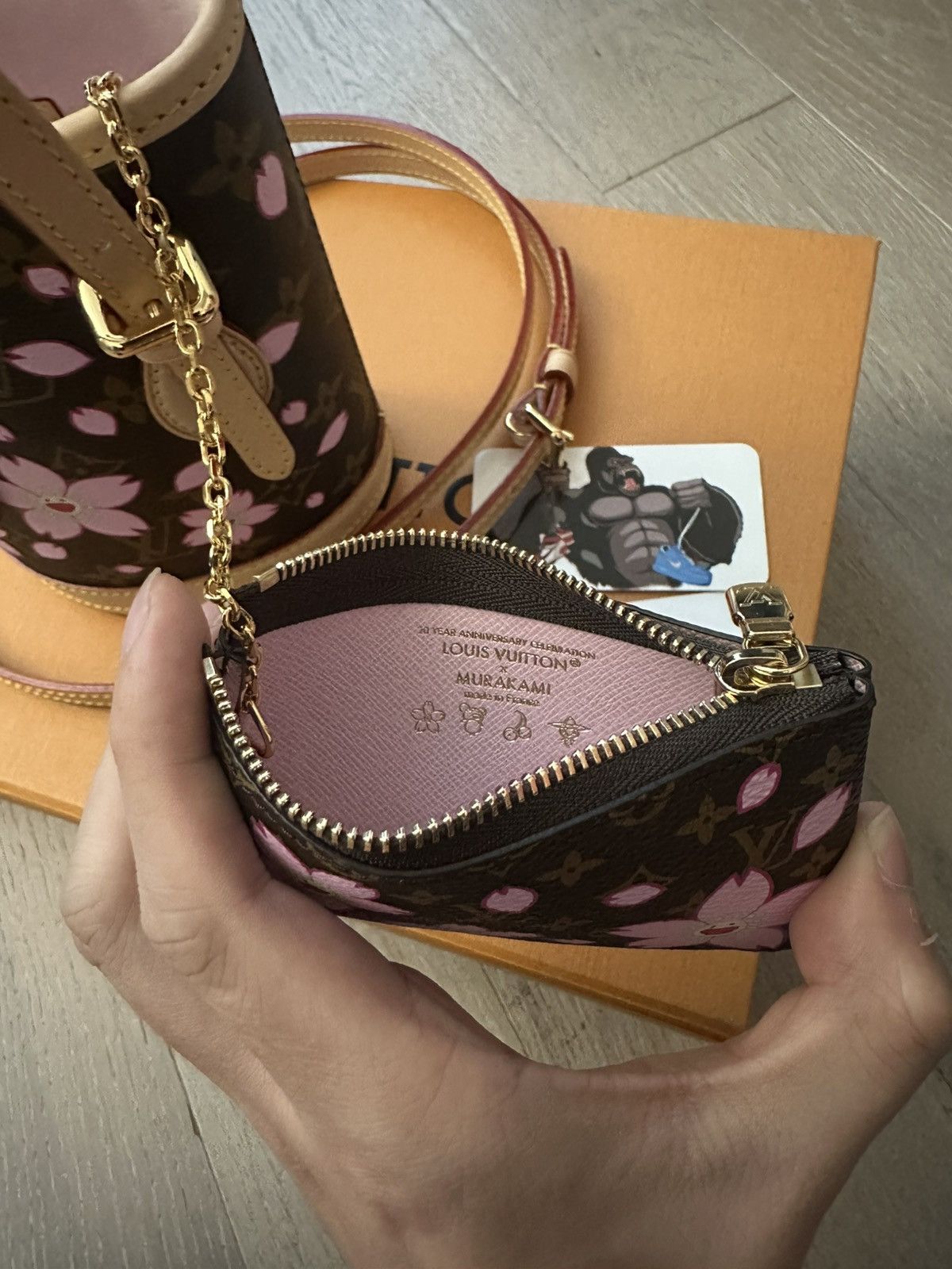Louis Vuitton × Takashi Murakami Louis Vuitton x Takashi Murakami Nano Bucket Sakura Brown Size ONE SIZE - 10 Thumbnail