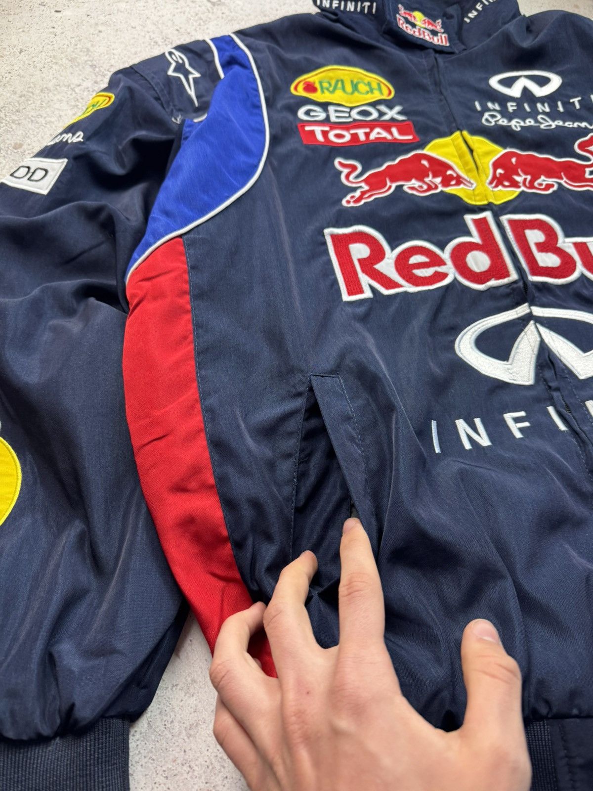 Red Bull × Vintage Infiniti Red Bull Vintage Racing Jacket Og Hype Y2k Rare Size US XL / EU 56 / 4 - 6 Thumbnail