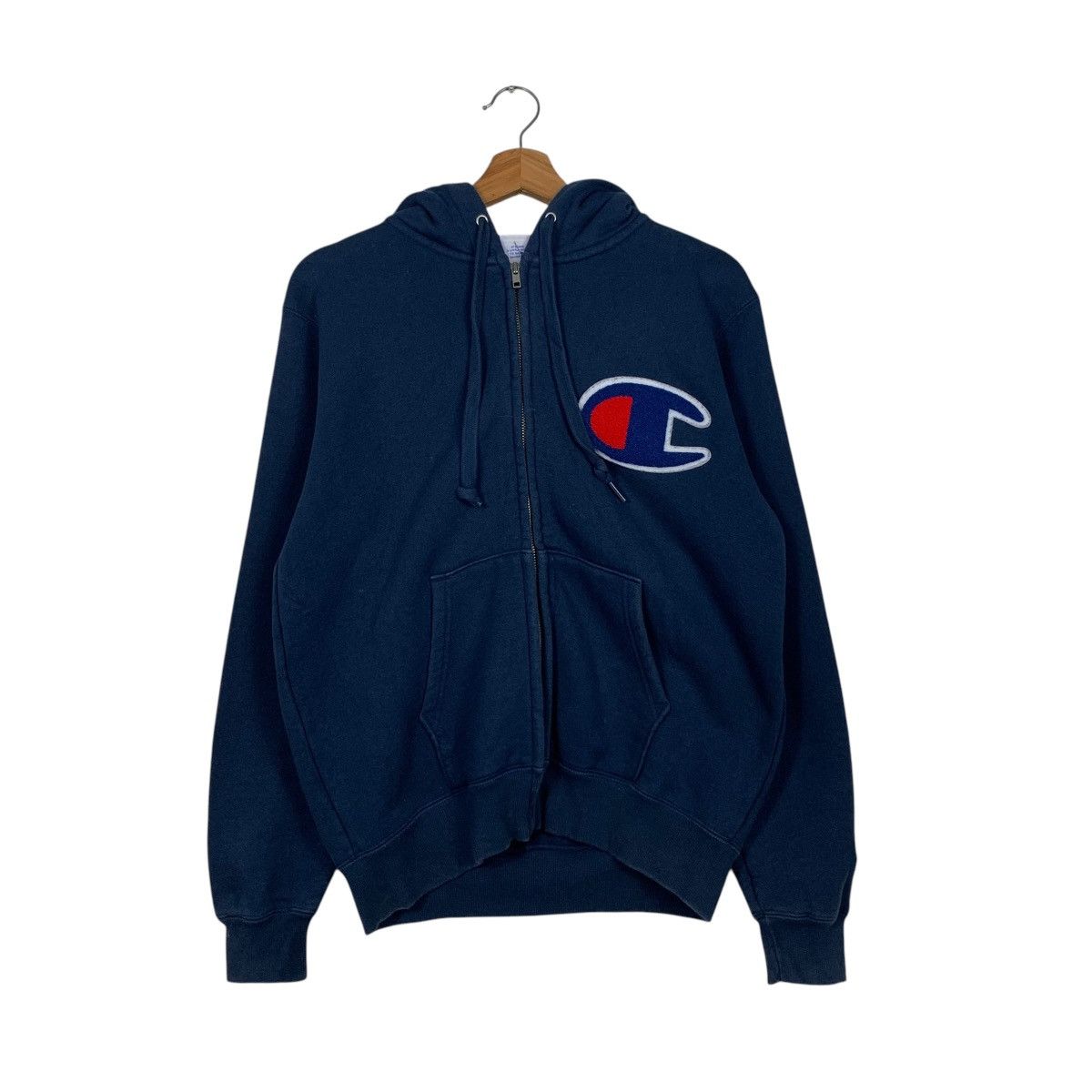 Champion CHAMPION Big Logo Zipper Hoodies Sweatshirt #1791-C79 Size US M / EU 48-50 / 2 - 10 Thumbnail