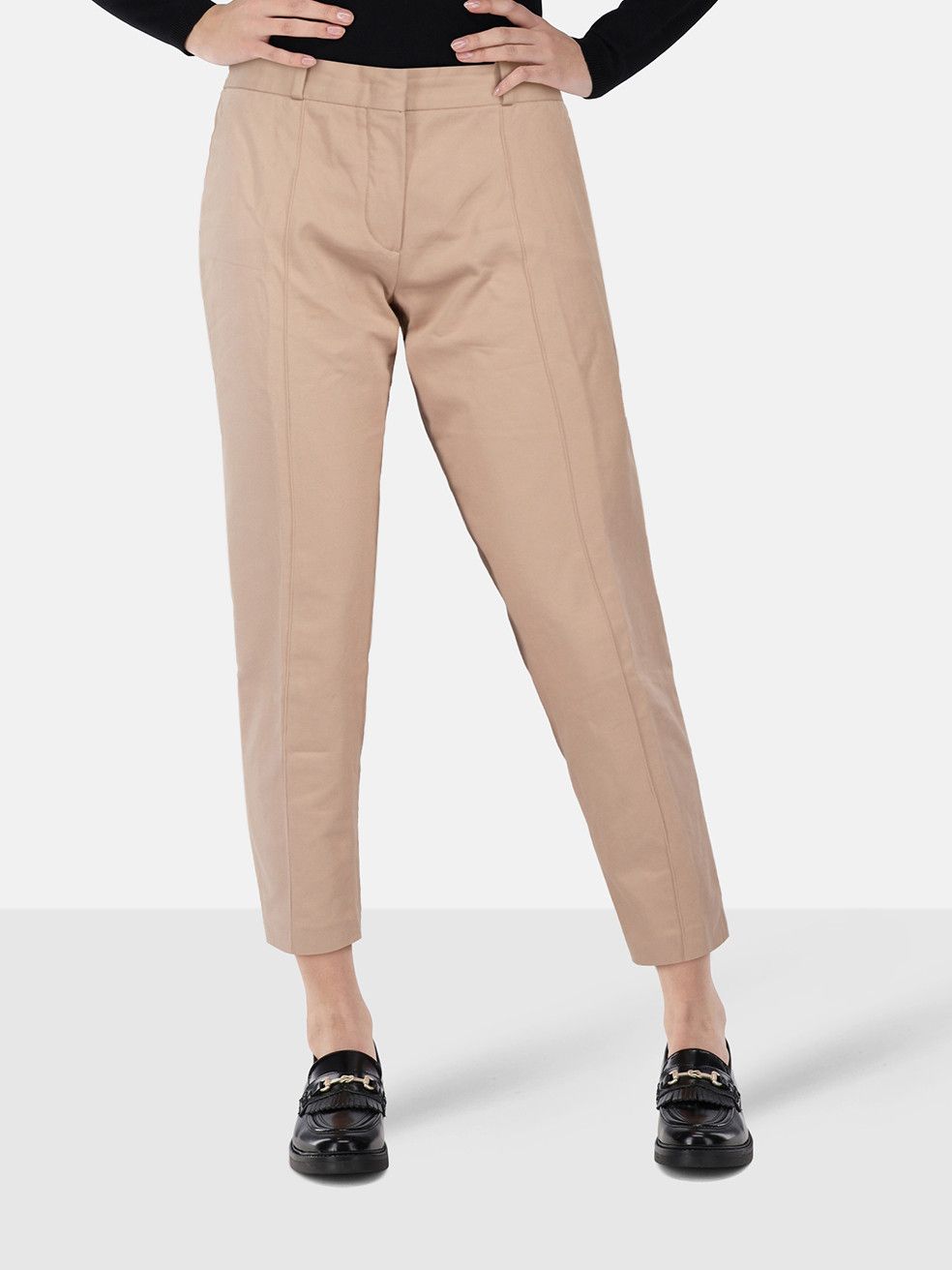 Loro Piana Beige Skinny Mid Rise Trousers Size 26" / US 2 / IT 38 - 1 Thumbnail