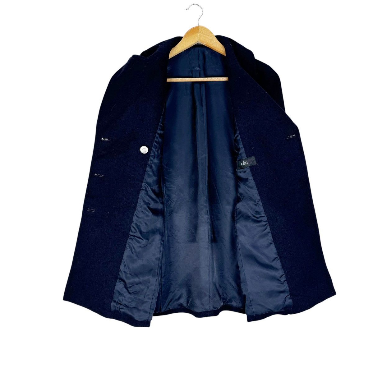 Yohji Yamamoto ☀️INED JAPAN DOUBLE BREASTED SHAWL COLLAR JACKET Size M / US 6-8 / IT 42-44 - 7 Thumbnail
