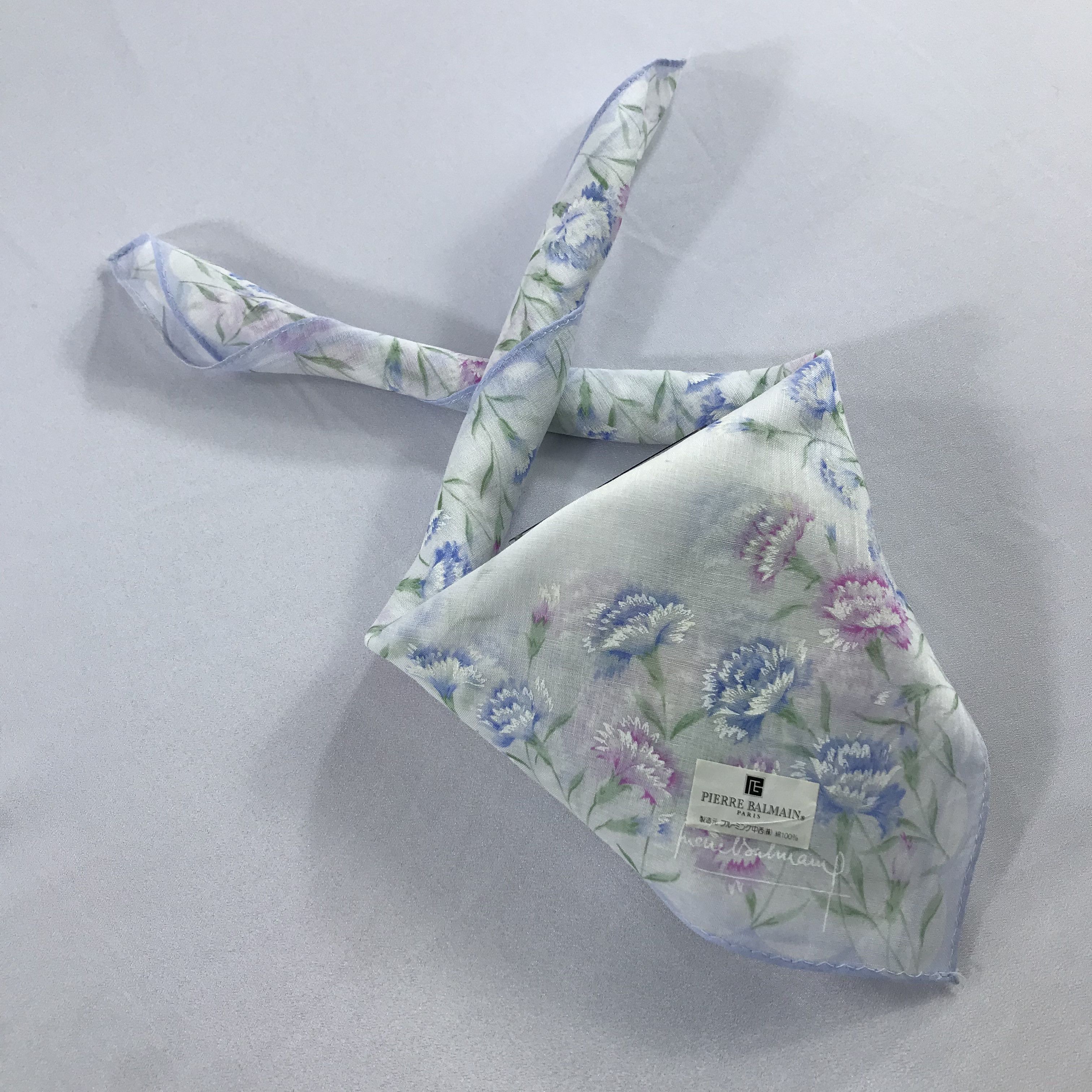 Pierre Balmain × Vintage Pierre Balmain Bandana / Handkerchief / Neckerchief - S2176 Size ONE SIZE - 4 Thumbnail