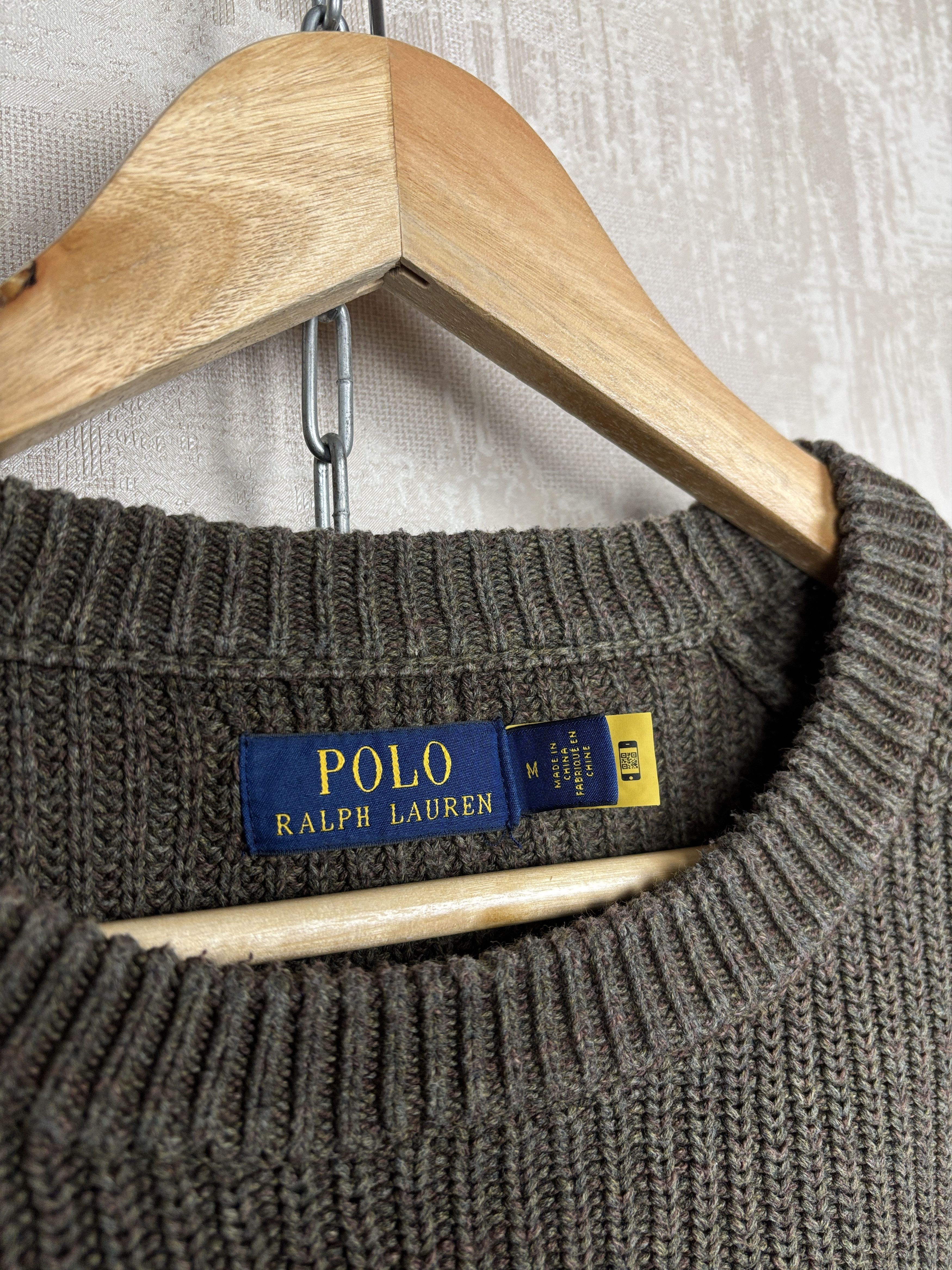 Polo Ralph Lauren Polo Ralph Lauren Crew Neck Fisherman Sweater Olive Size US M / EU 48-50 / 2 - 4 Thumbnail