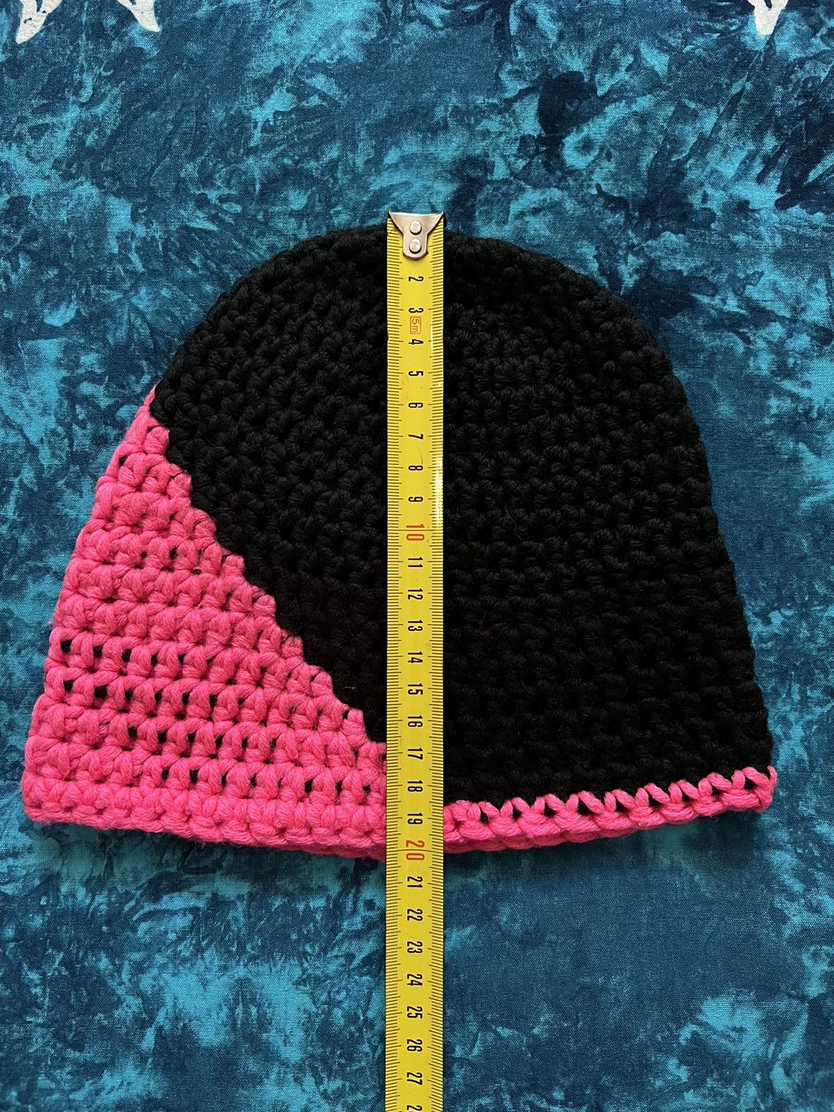 Vintage Vintage knitted Streetwear Anime Hat hand made Y2k pink Size ONE SIZE - 4 Thumbnail